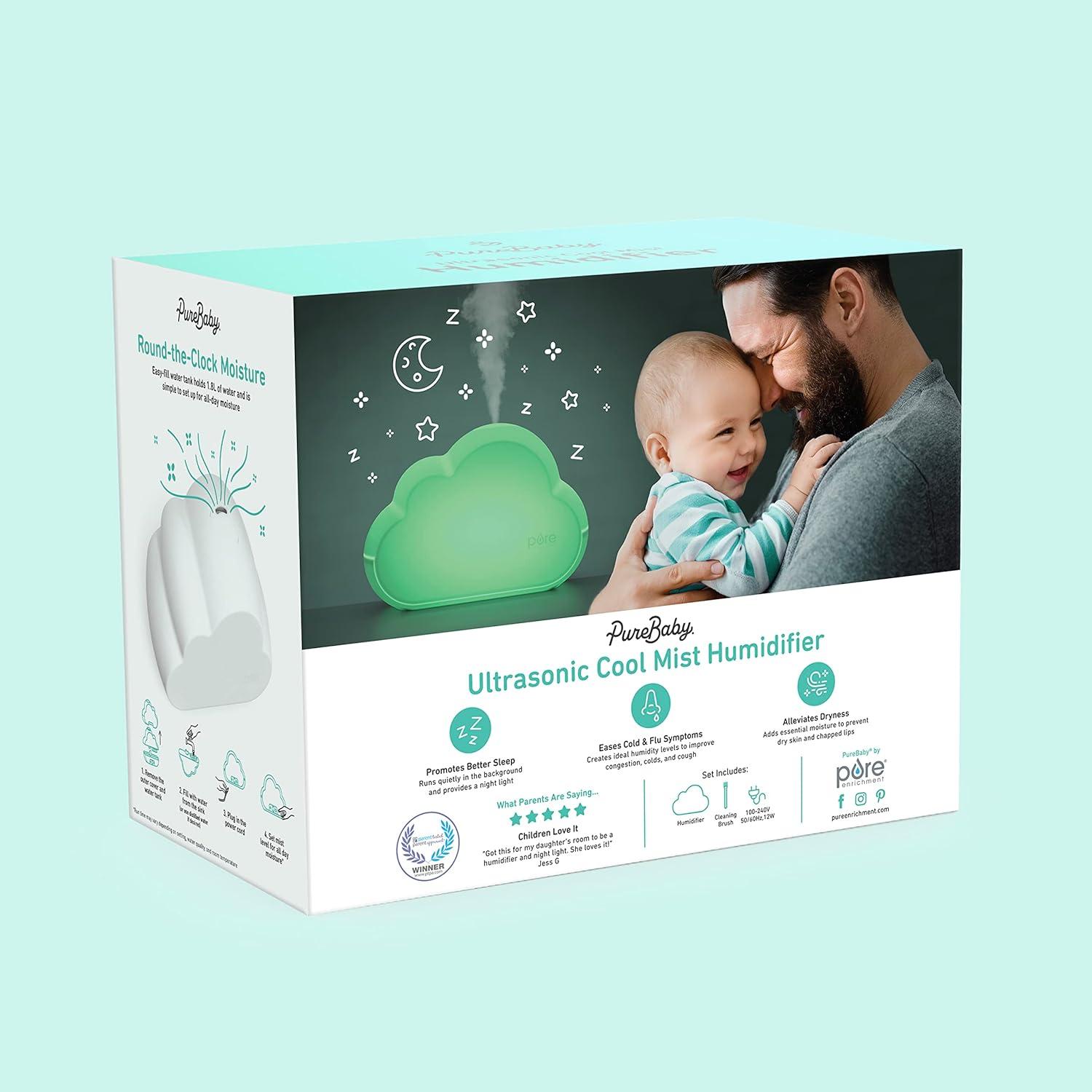 Humidificador Ultrasonico PureBaby Cloud 1.8L Silencioso