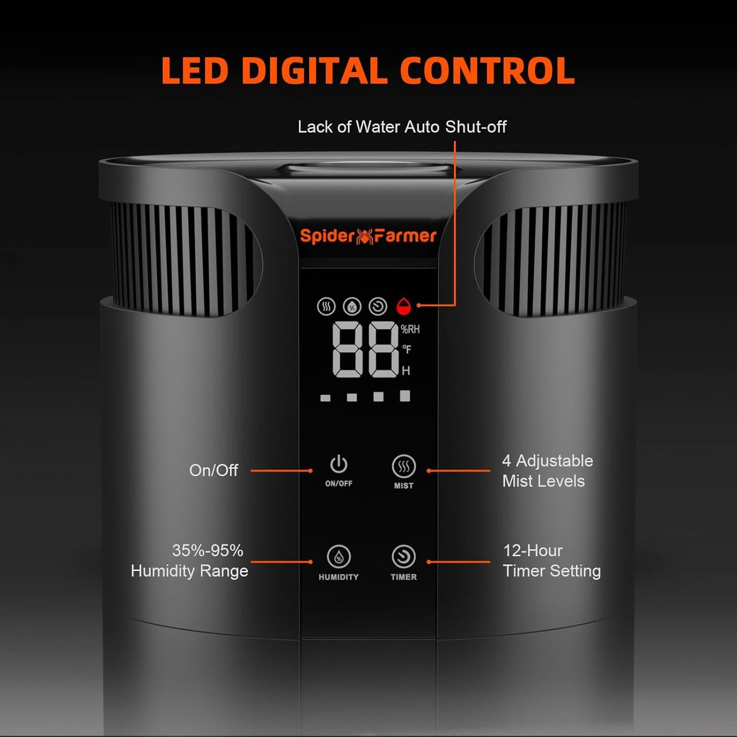 Humidificador Spider Farmer SF-Humidifier16 16L Silencioso