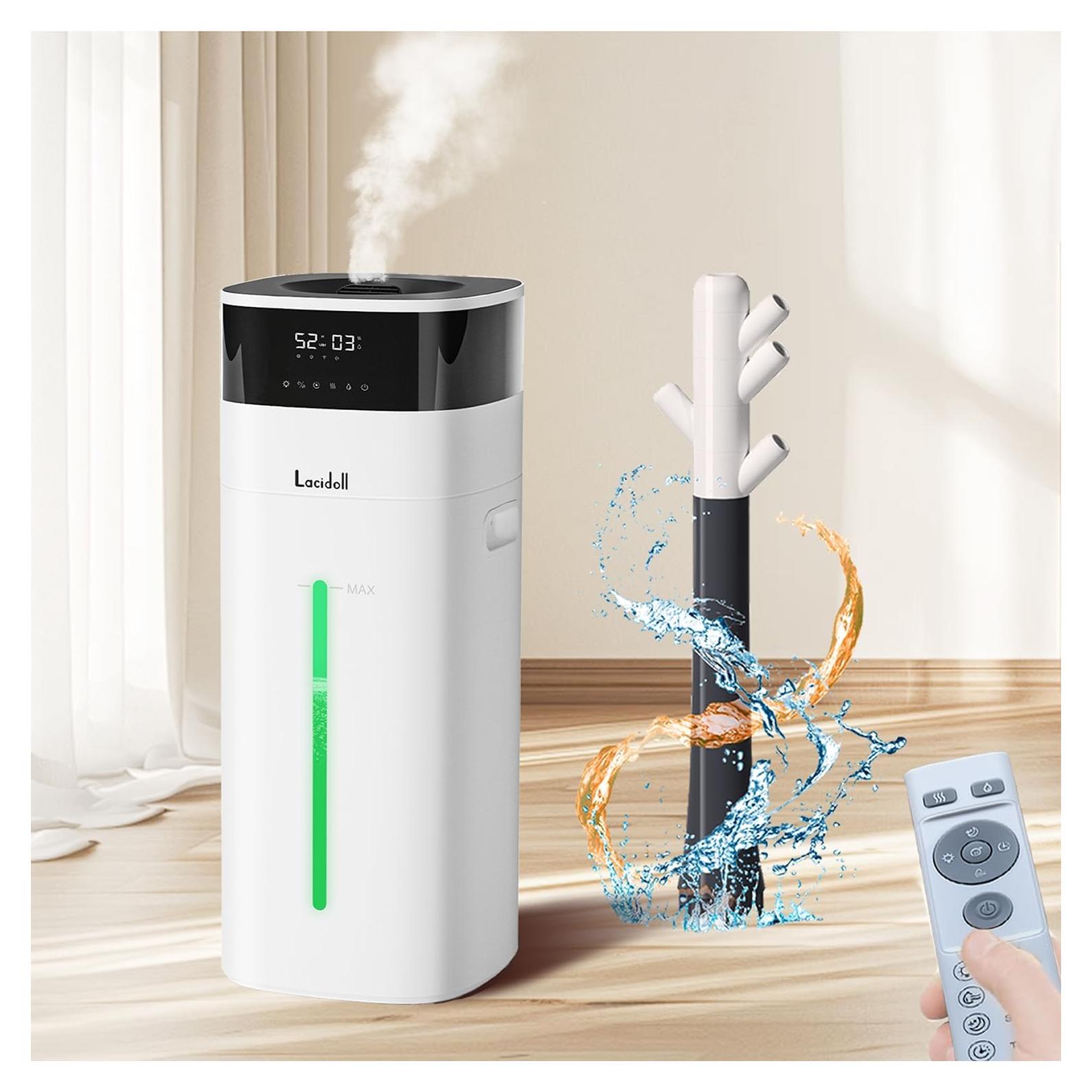 Humidificador Lacidoll 20L Niebla Fría y Caliente 2000ft²