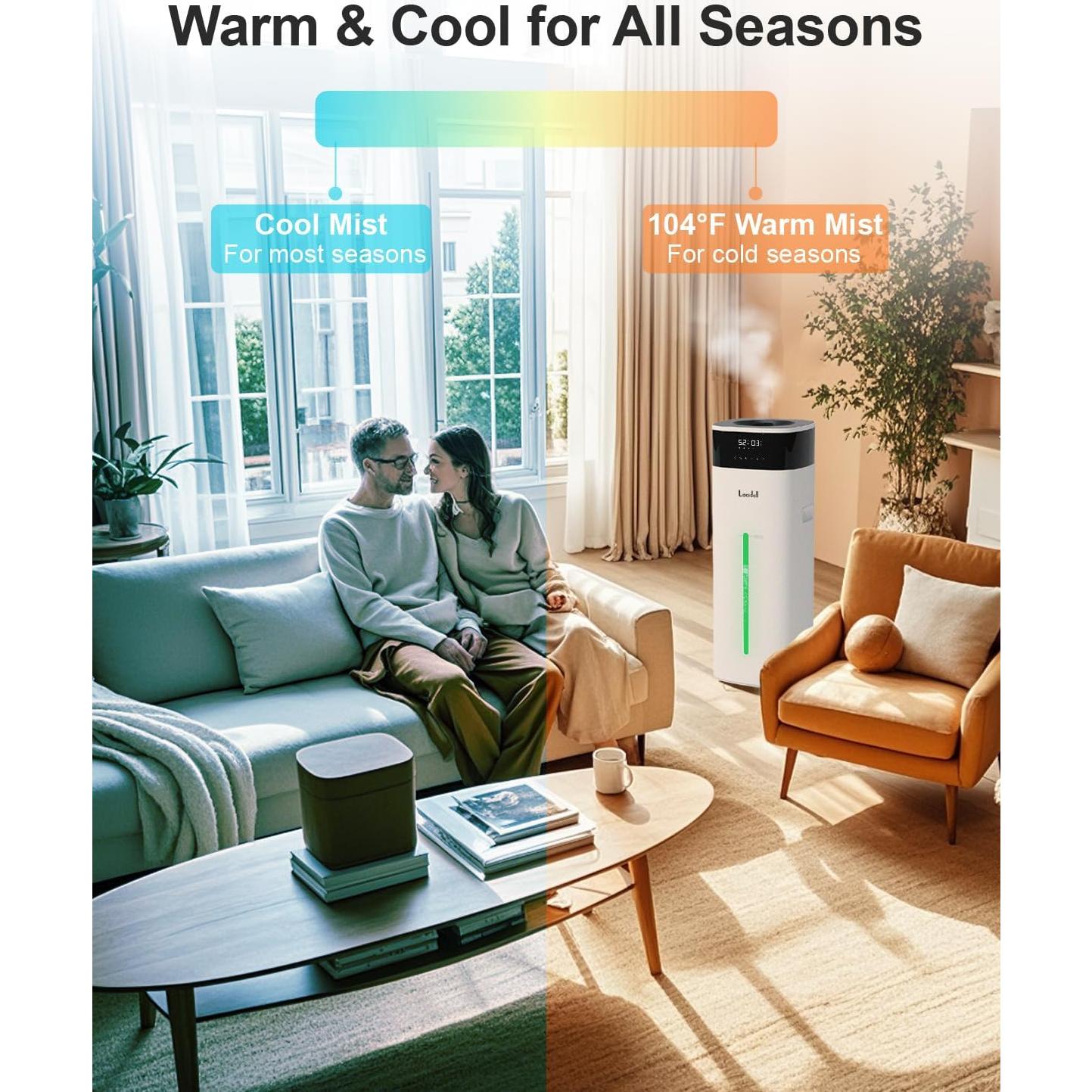 Humidificador Lacidoll 20L Niebla Fría y Caliente 2000ft²