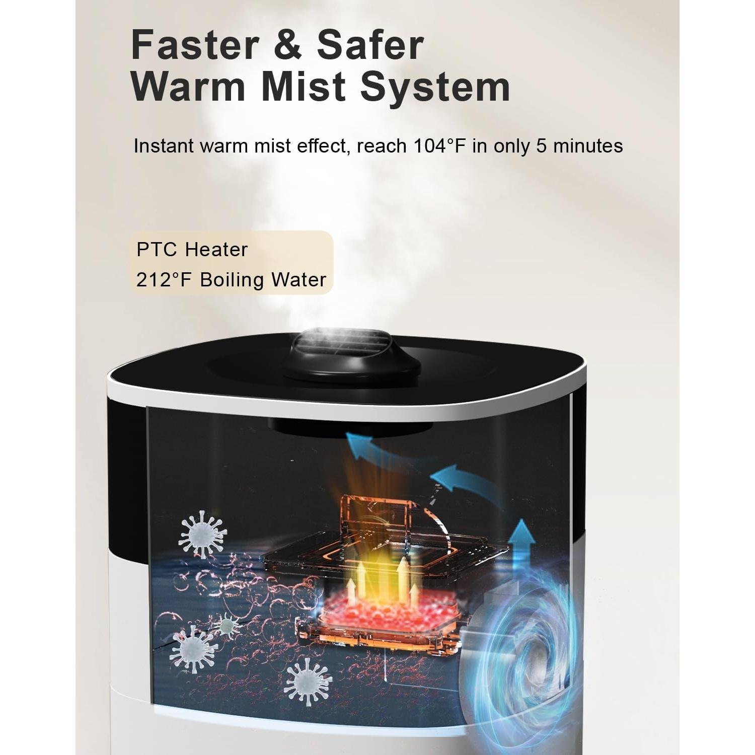 Humidificador Lacidoll 20L Niebla Fría y Caliente 2000ft²