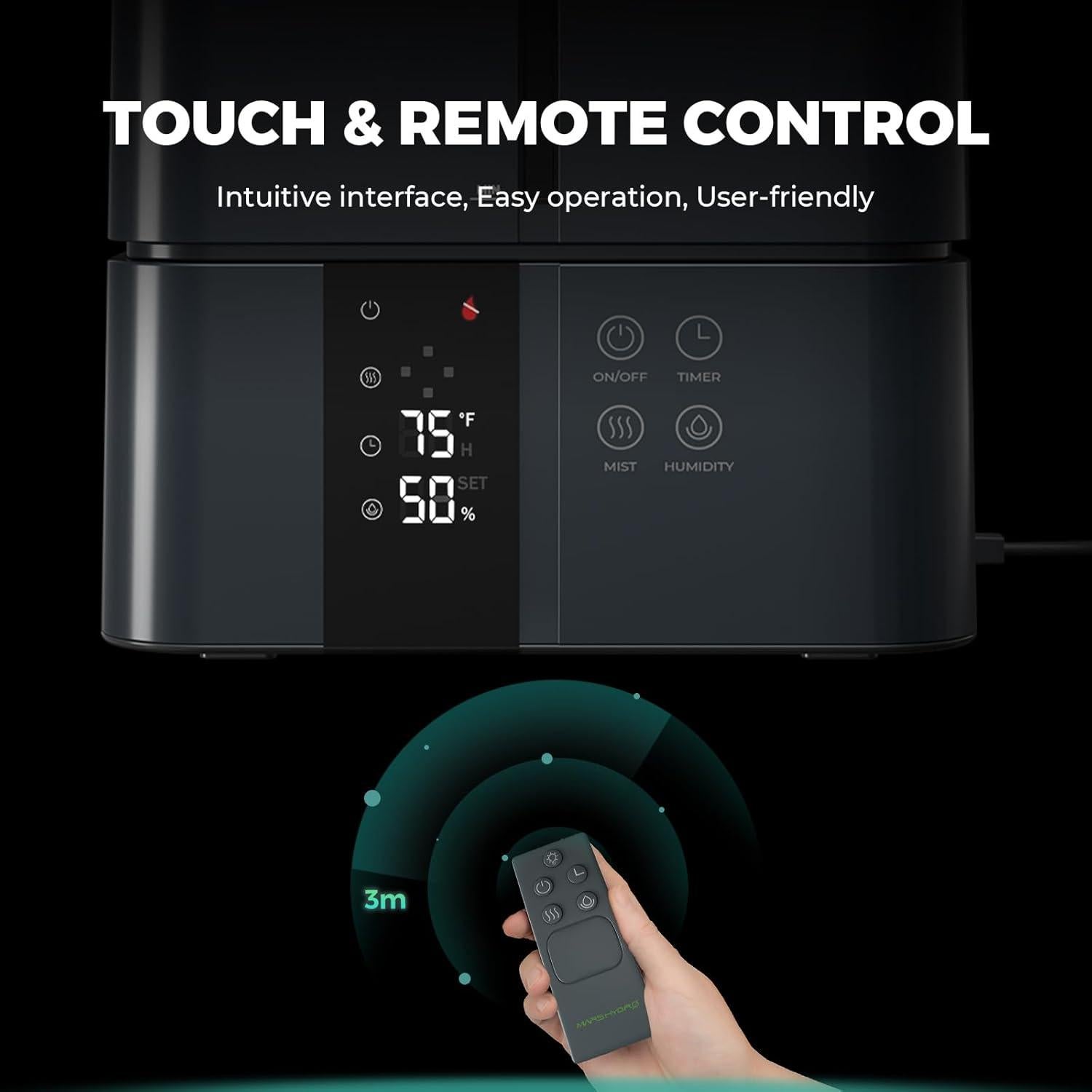 Humidificador de Plantas MARS HYDRO 5L con Temporizador y Control Remoto