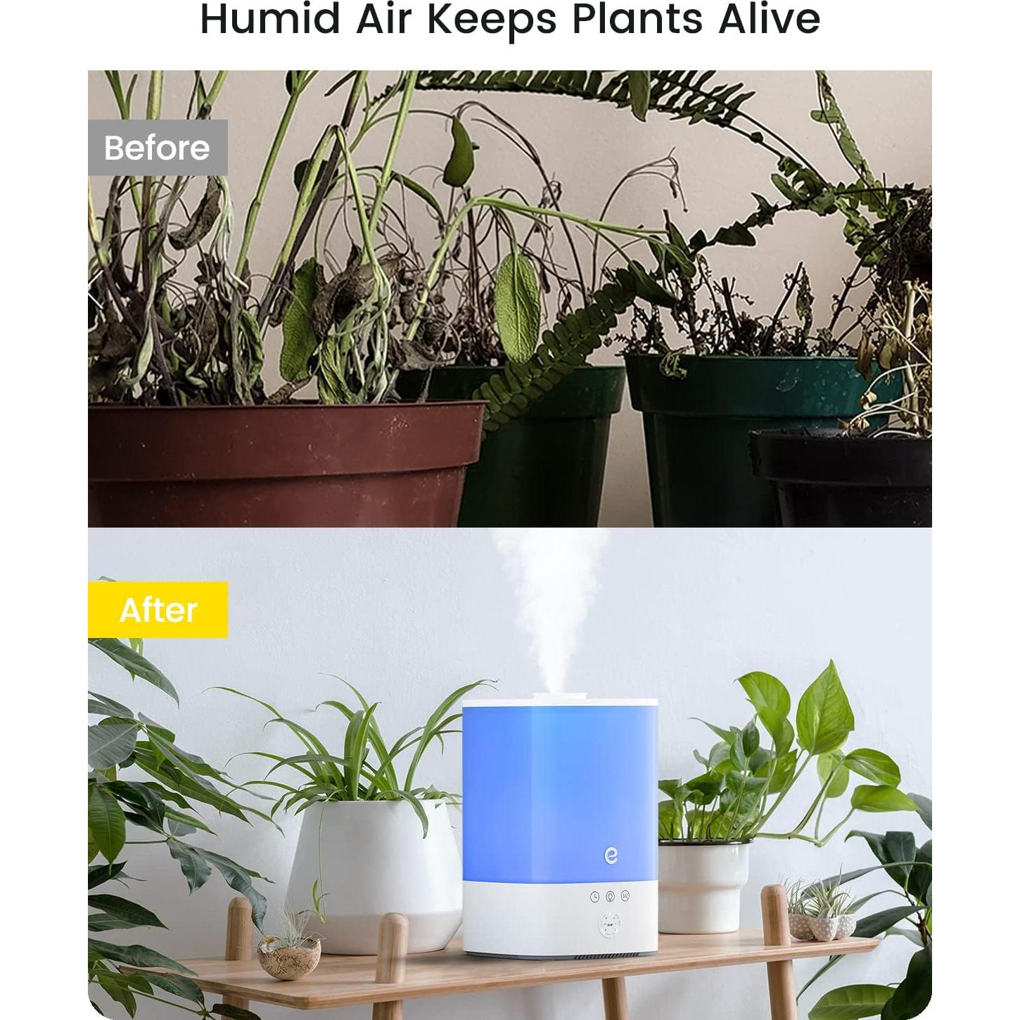 Humidificador inteligente Esemoil 3.5L WiFi 28dB para dormitorio