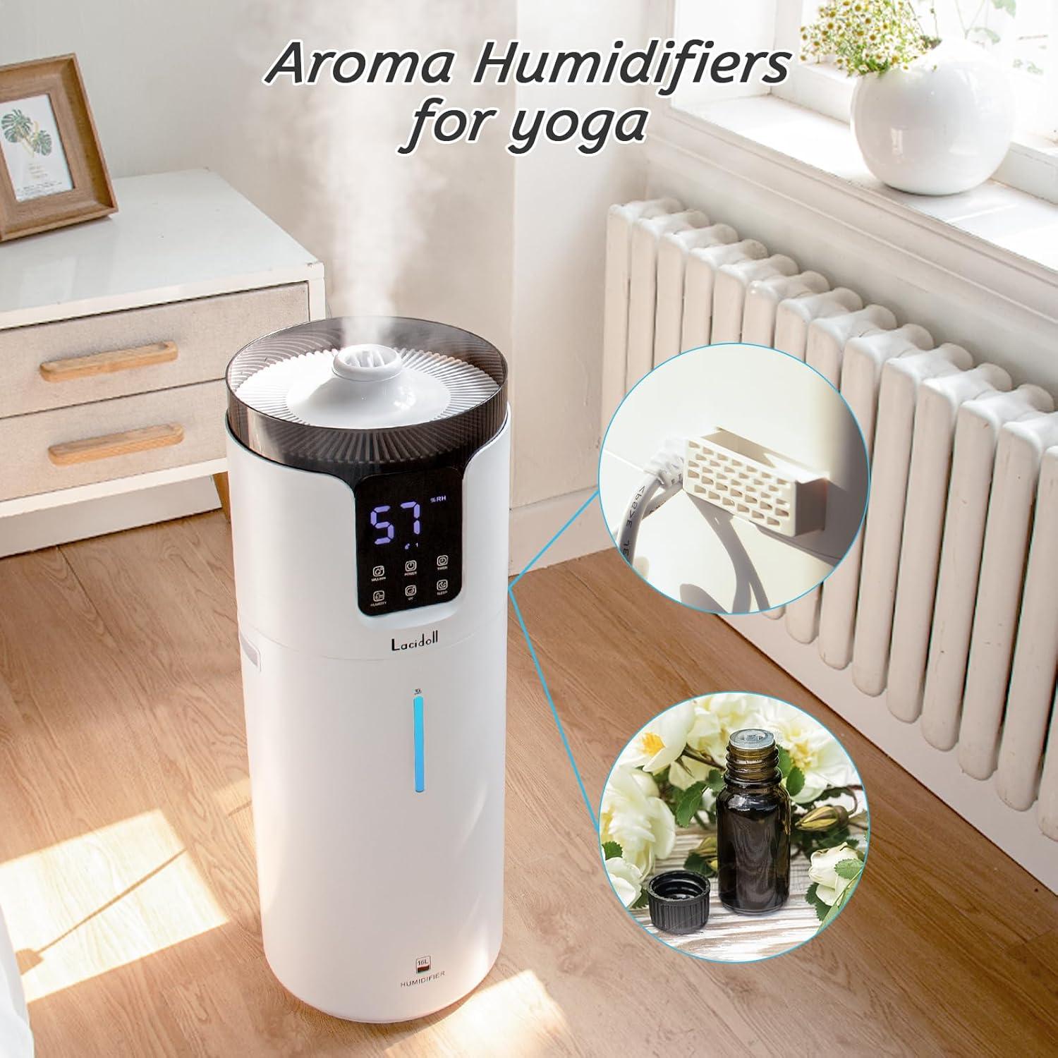 Humidificador Ultrasonico Lacidoll 16L para 2000 pies²
