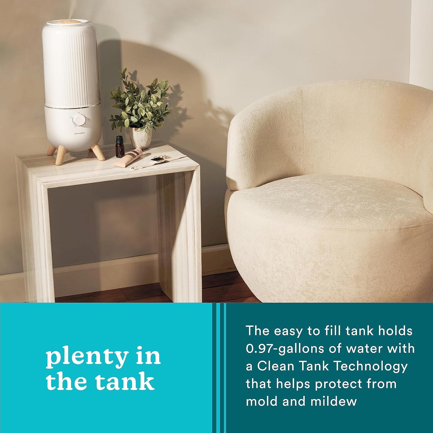 Humidificador Ultrasónico Homedics UHE-CMTF47-WT 3,68L