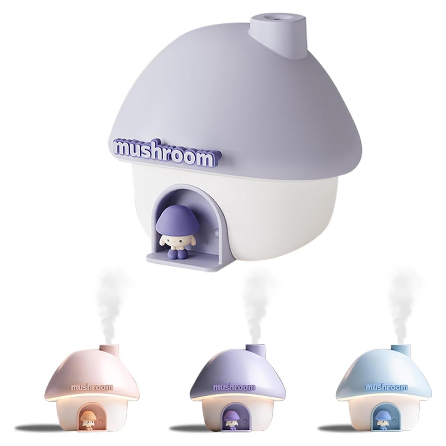 Humidificador Mini Portátil Genérico 300ml con Luz Nocturna