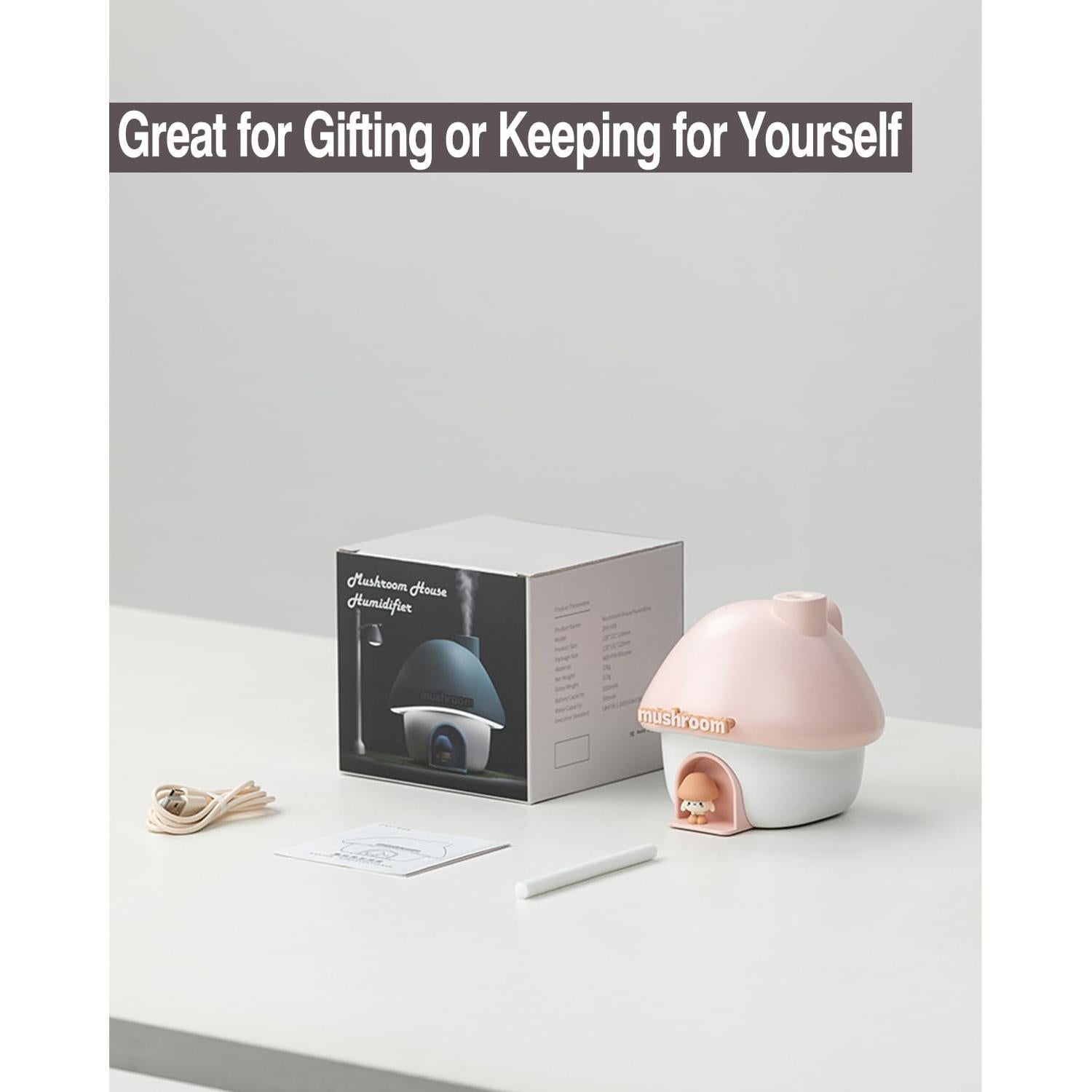 Humidificador Mini Portátil Genérico 300ml con Luz Nocturna