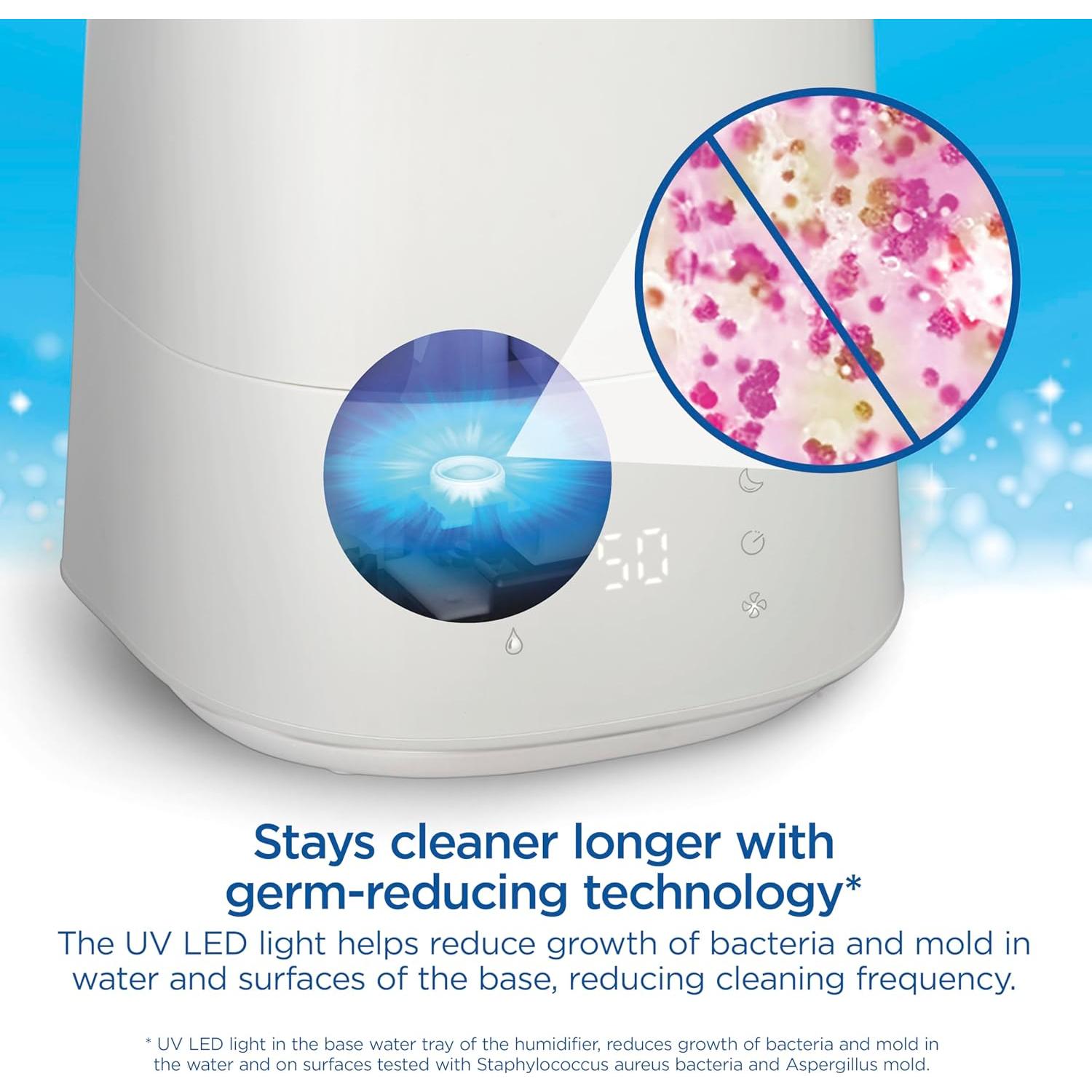 Humidificador Clorox Ultra Clean 4L para dormitorio blanco