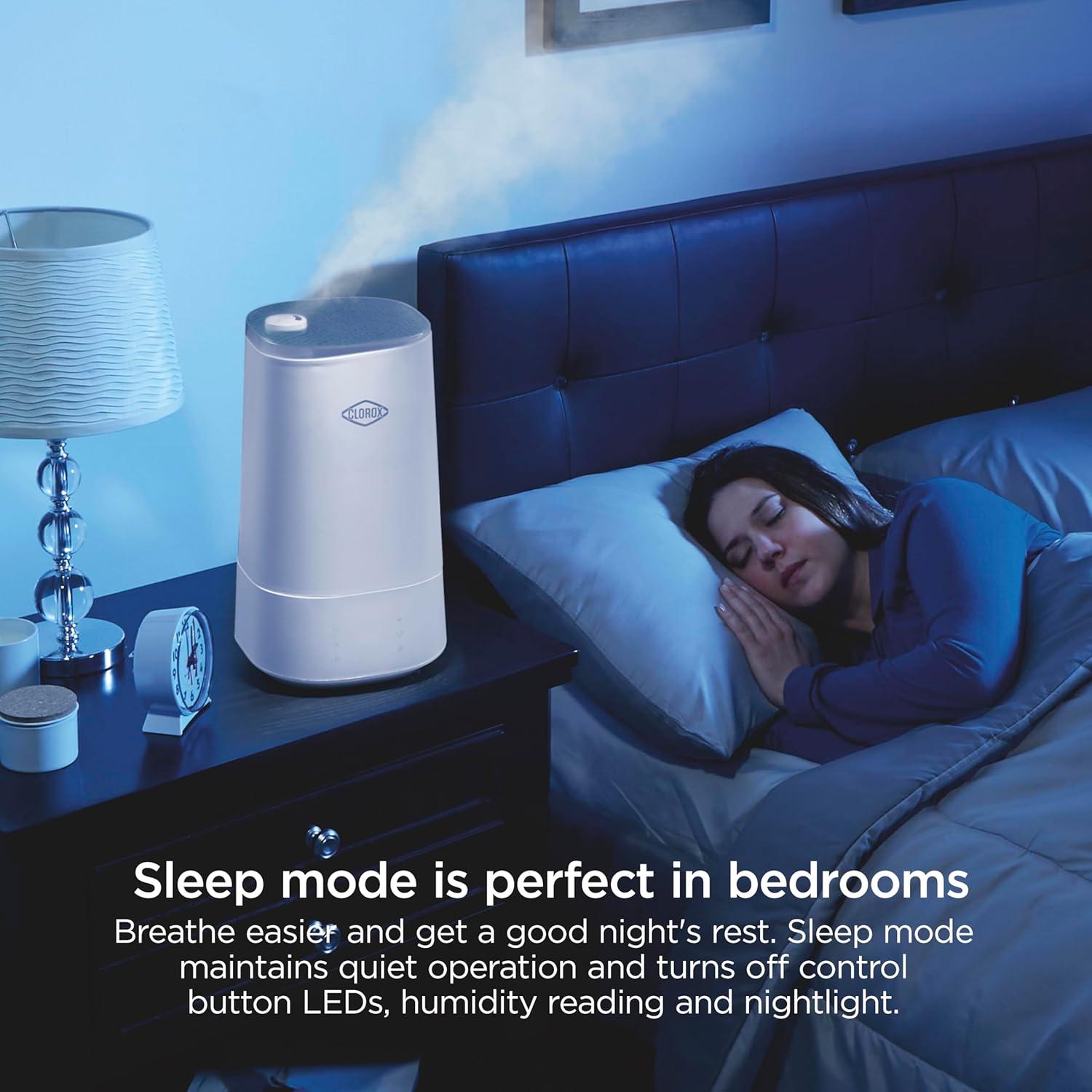 Humidificador Clorox Ultra Clean 4L para dormitorio blanco