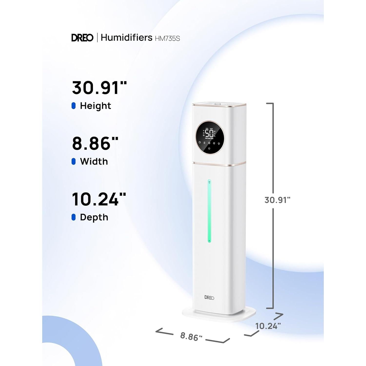 Humidificador Inteligente Dreo HM735S 11L para Habitaciones Grandes