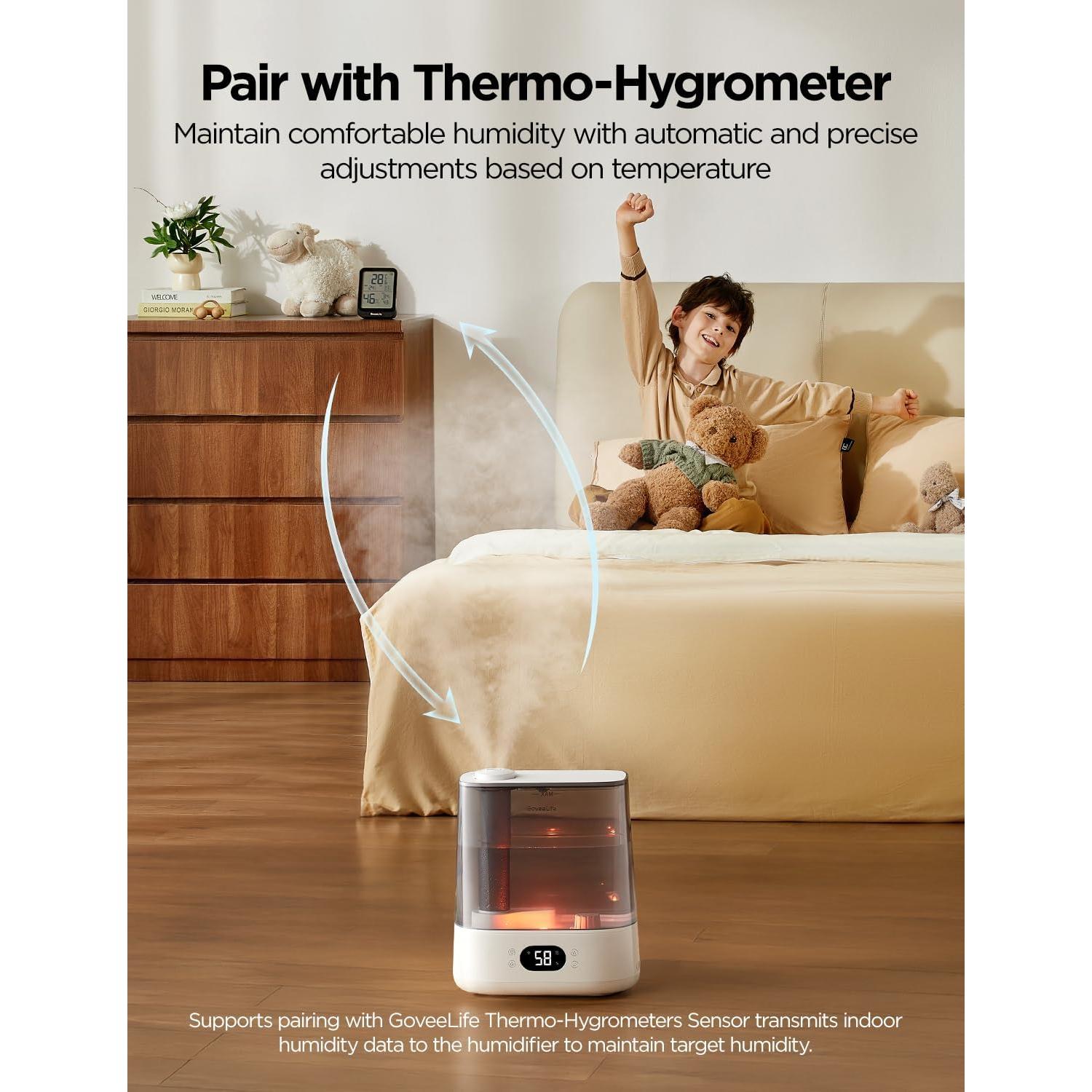 Humidificador Inteligente GoveeLife 6L para Habitaciones Grandes
