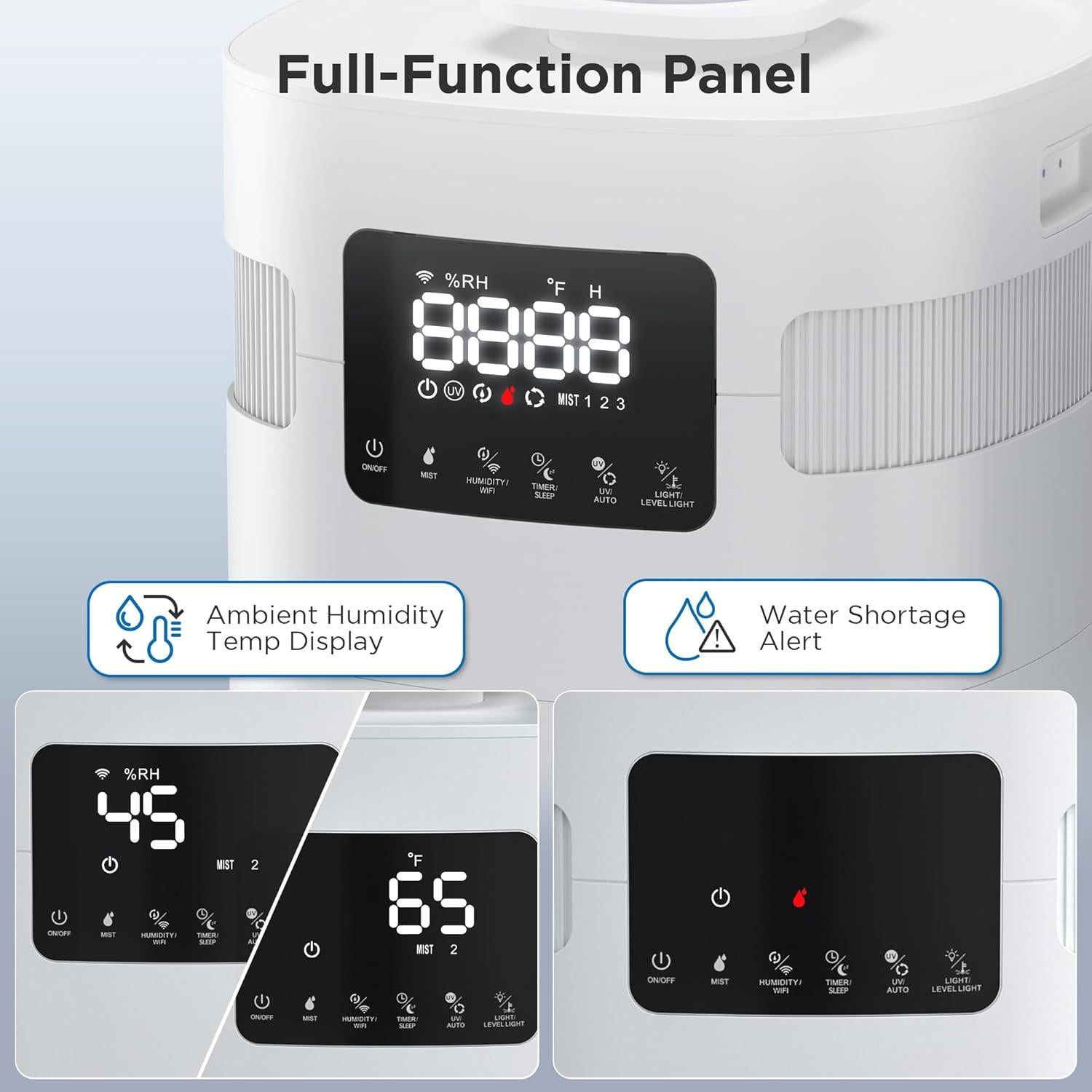 Humidificador Ultrasónico TURBRO GLH20 20L WiFi 2000m²