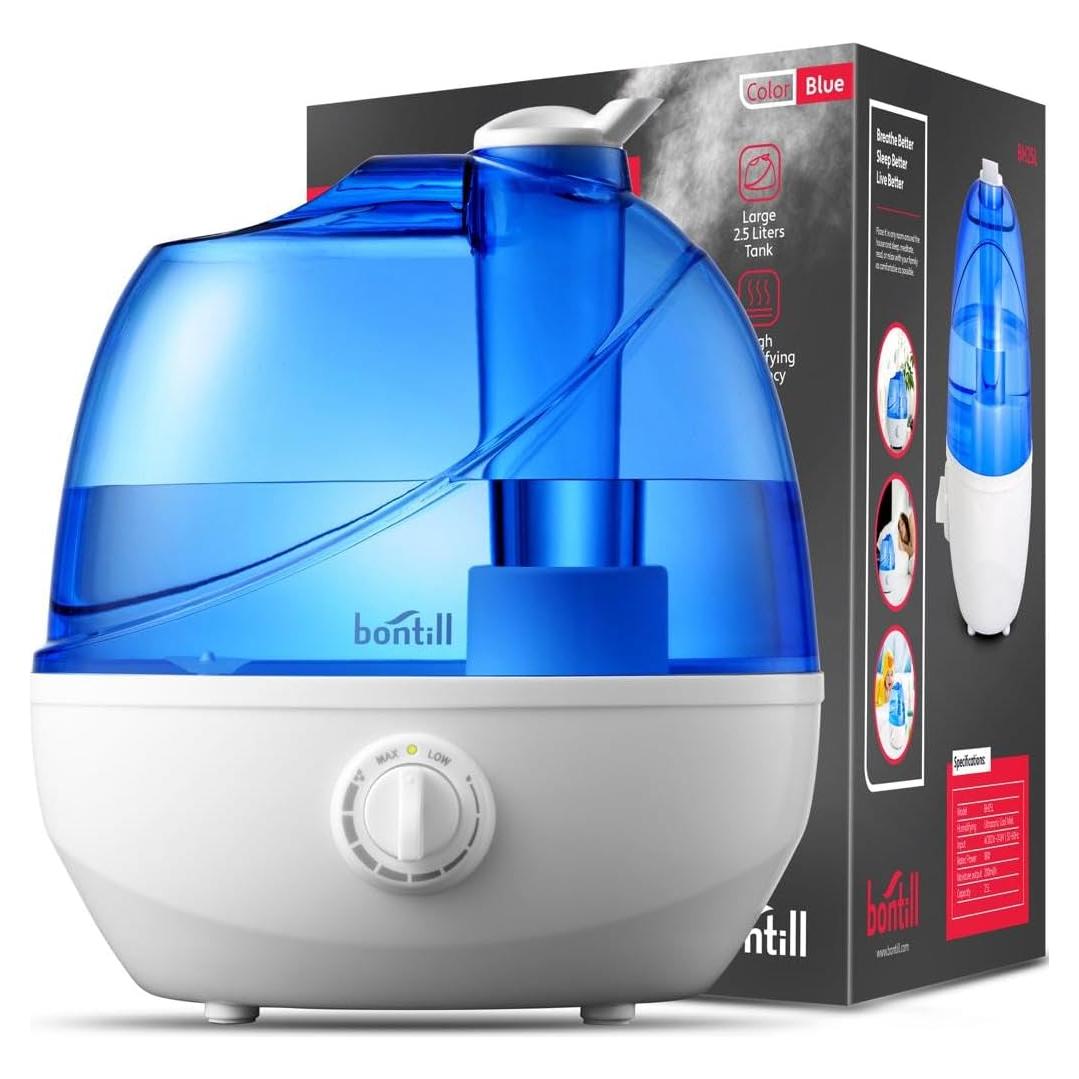 Humidificador Ultrasónico Bontill 2.5L Silencioso para Dormitorio