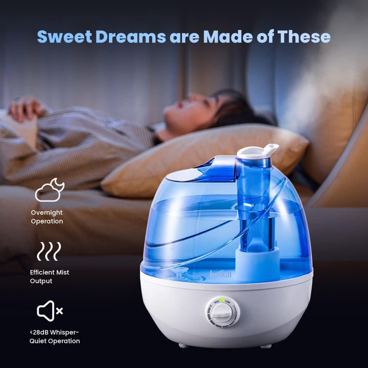 Humidificador Ultrasónico Bontill 2.5L Silencioso para Dormitorio