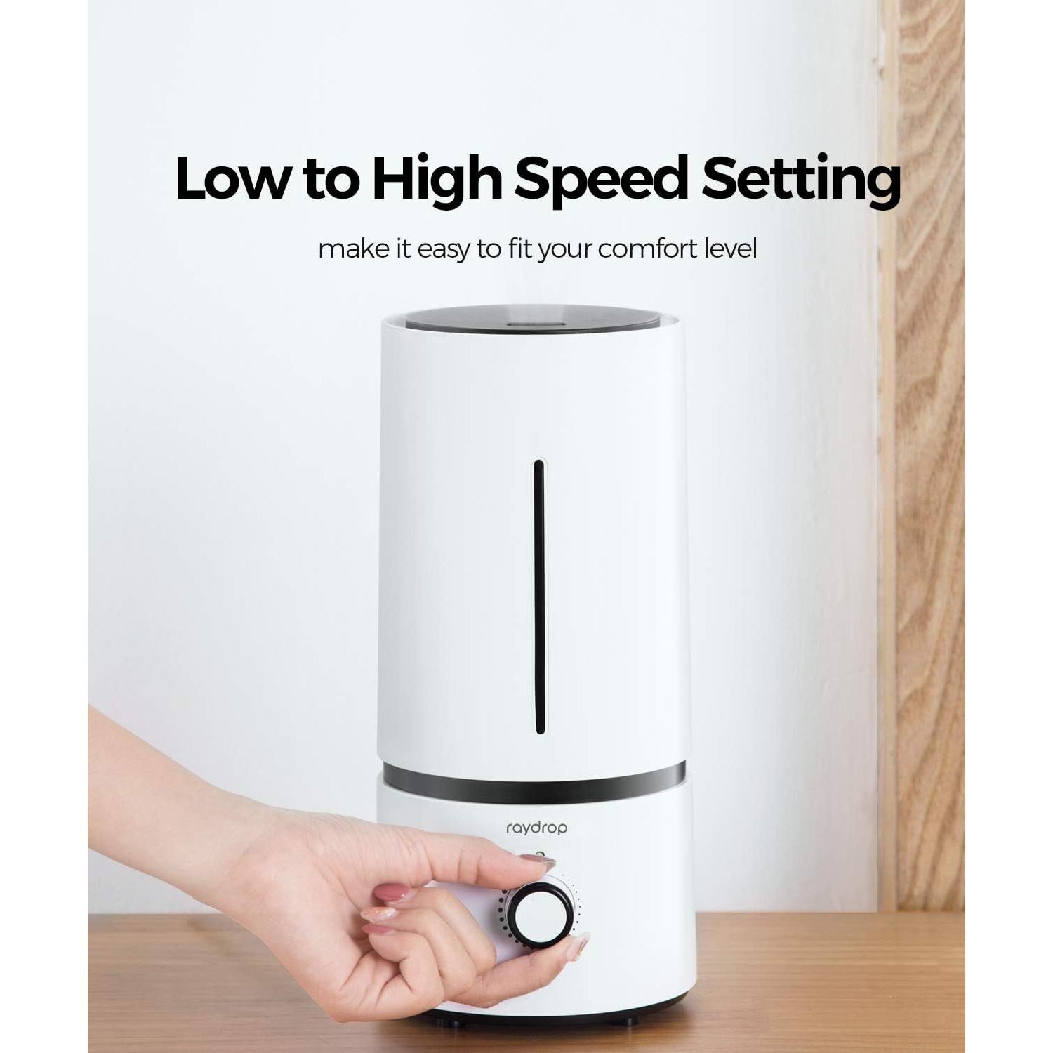 Humidificador ultrasónico Raydrop 1.7L silencioso blanco