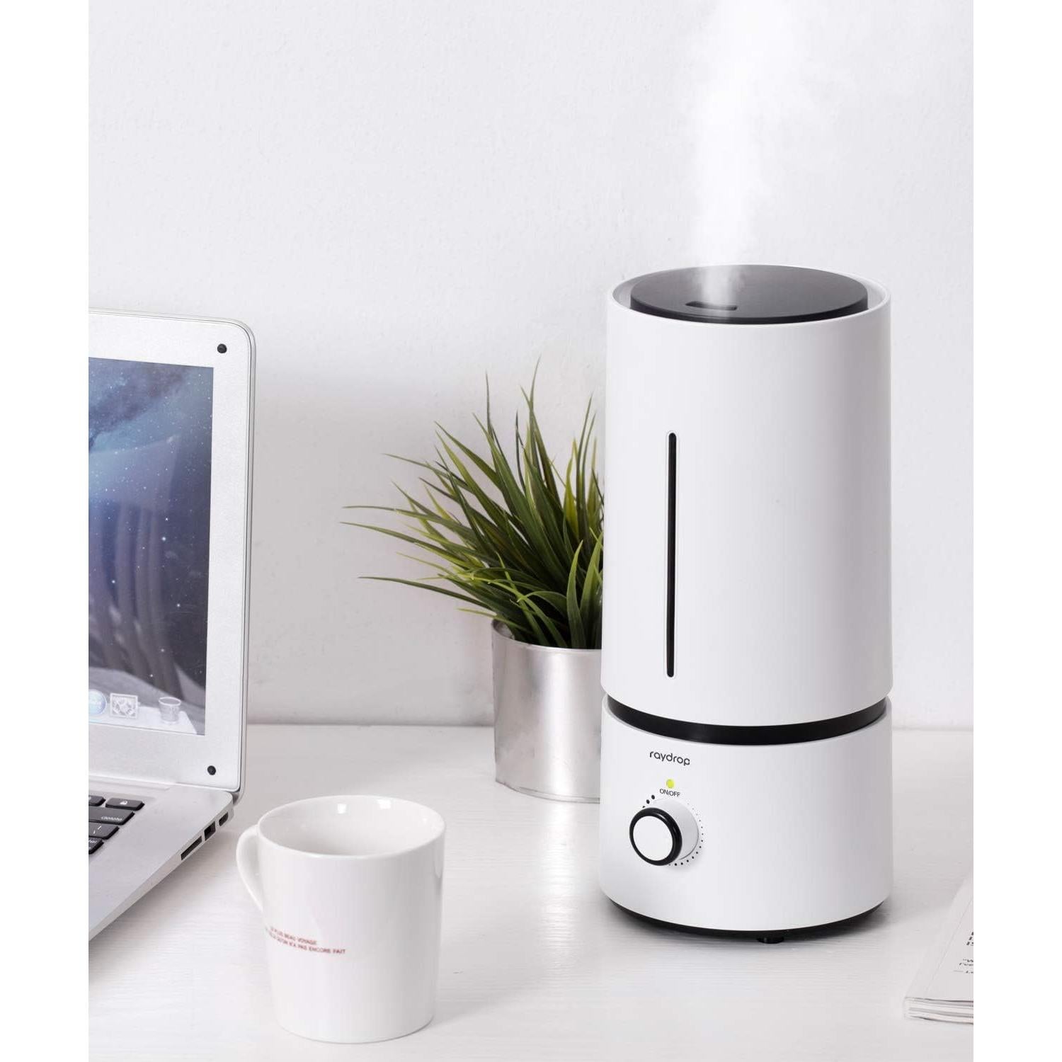 Humidificador ultrasónico Raydrop 1.7L silencioso blanco