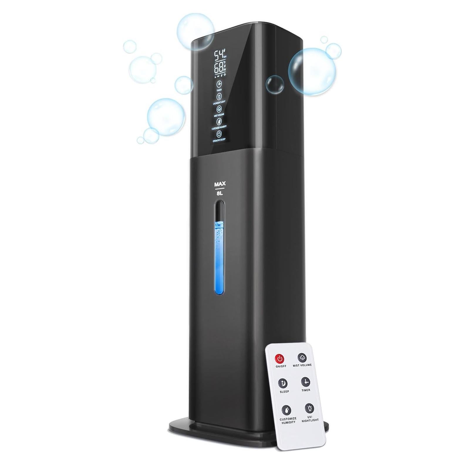 Humidificador ultrasónico let'me 8L con temporizador y control remoto