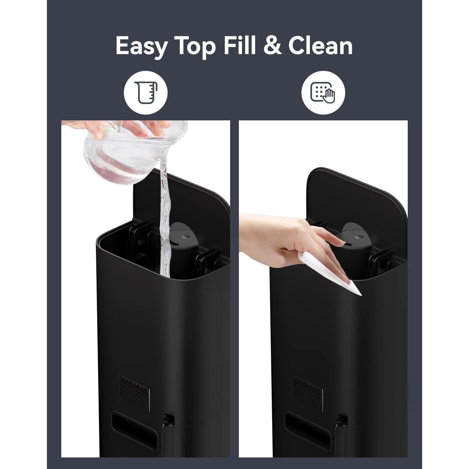 Humidificador ultrasónico let'me 8L con temporizador y control remoto