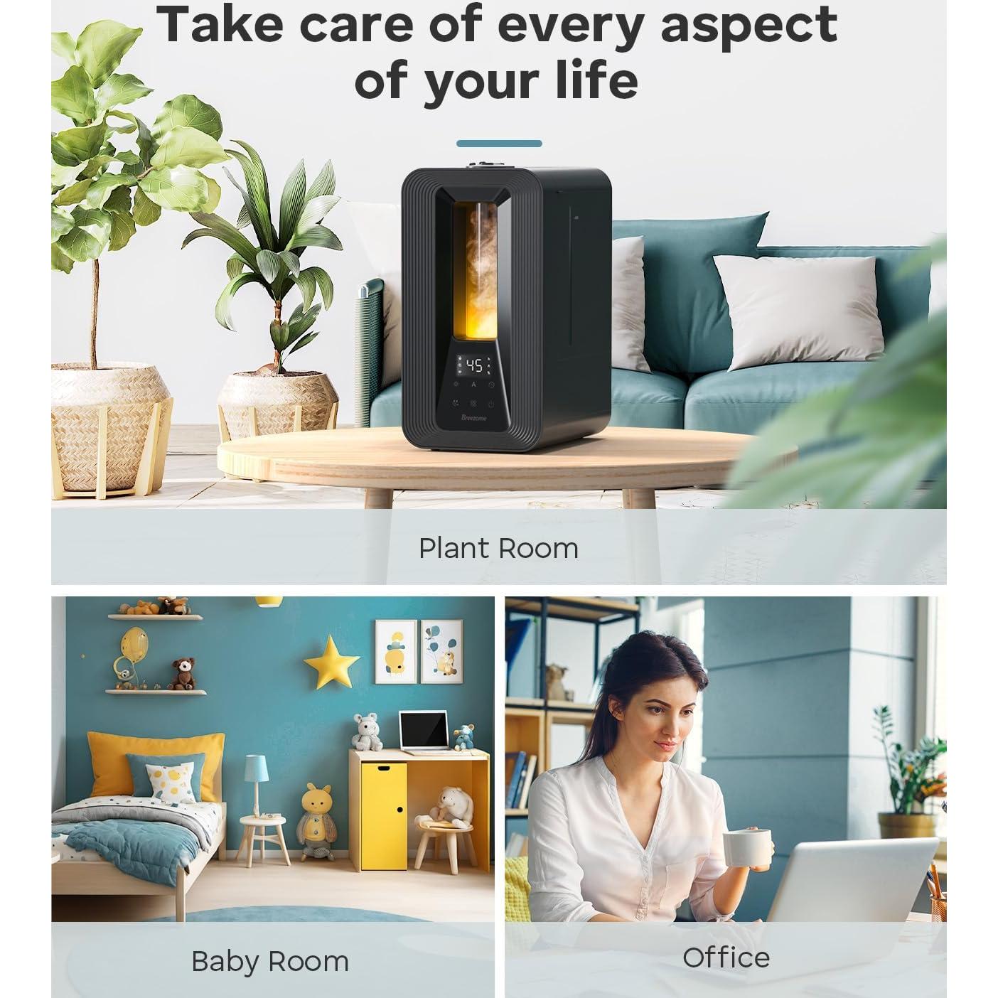 Humidificador ultrasónico BREEZOME 6L con difusor de aceites