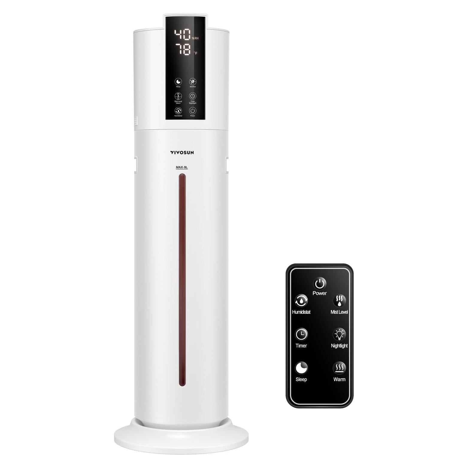 Humidificador VIVOSUN 9L Vapor Frío y Caliente 2 en 1