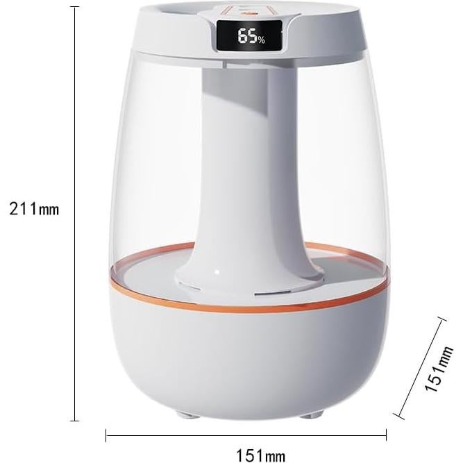 Humidificador Foxing 3L Ultra Silencioso con Luz Nocturna
