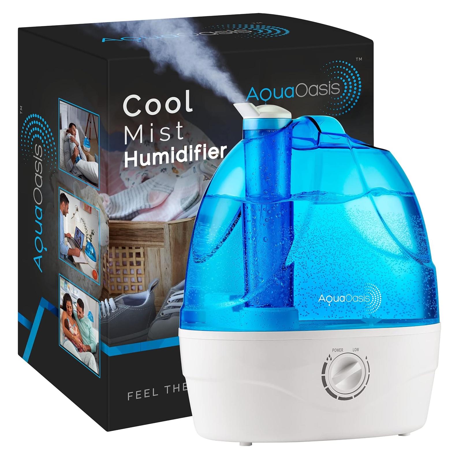 Humidificador ultrasónico AquaOasis 6L silencioso 110V