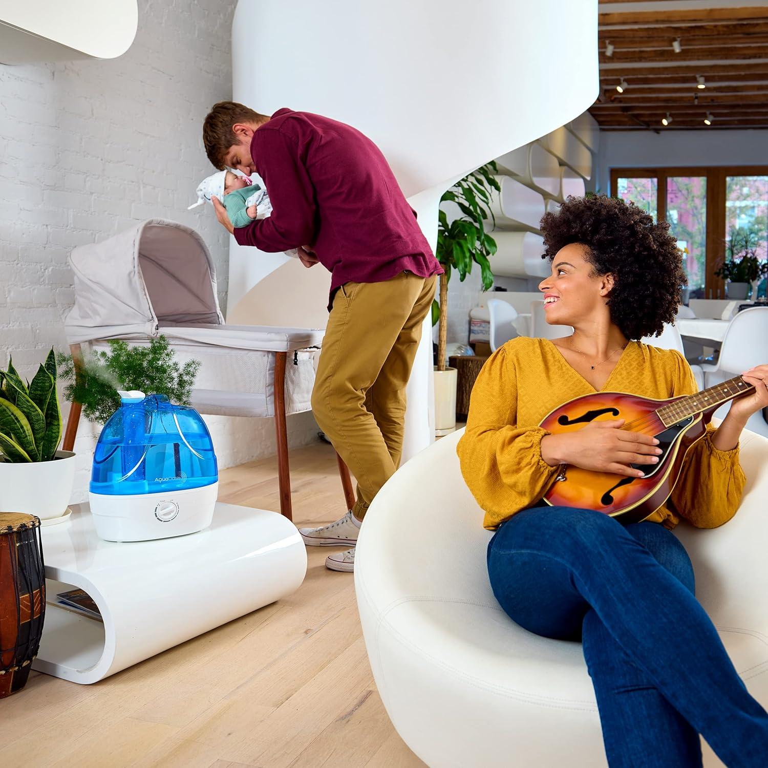 Humidificador ultrasónico AquaOasis 6L silencioso 110V
