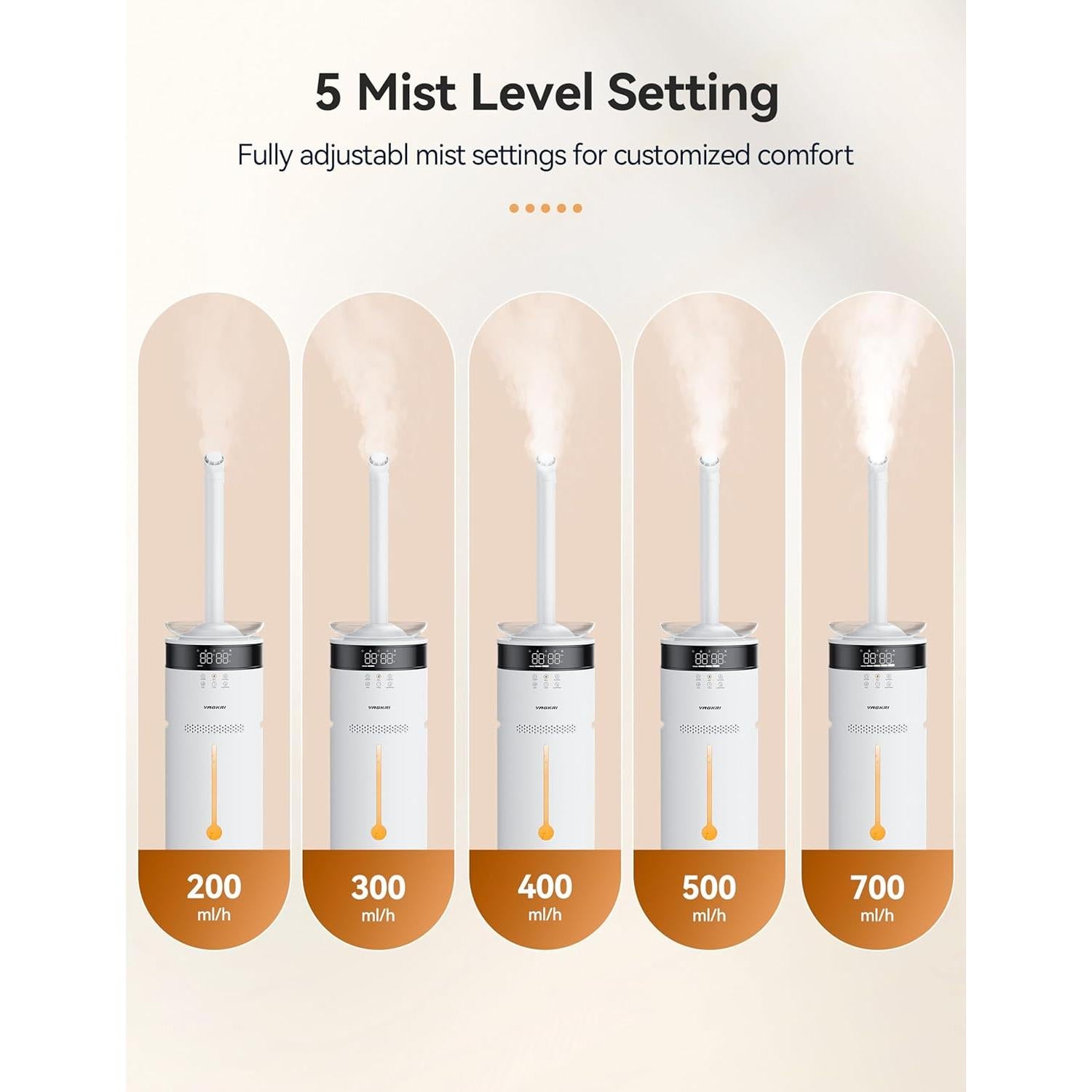 Humidificador Ultrasónico VAGKRI 18L para Habitaciones Grandes