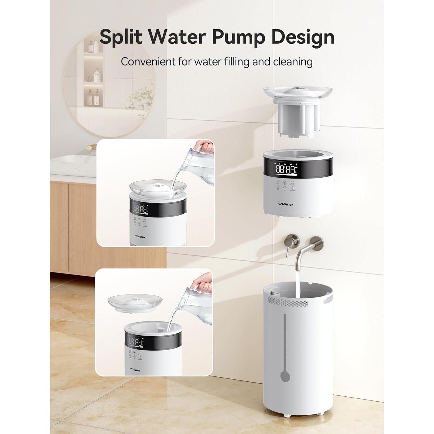 Humidificador Ultrasónico VAGKRI 18L para Habitaciones Grandes