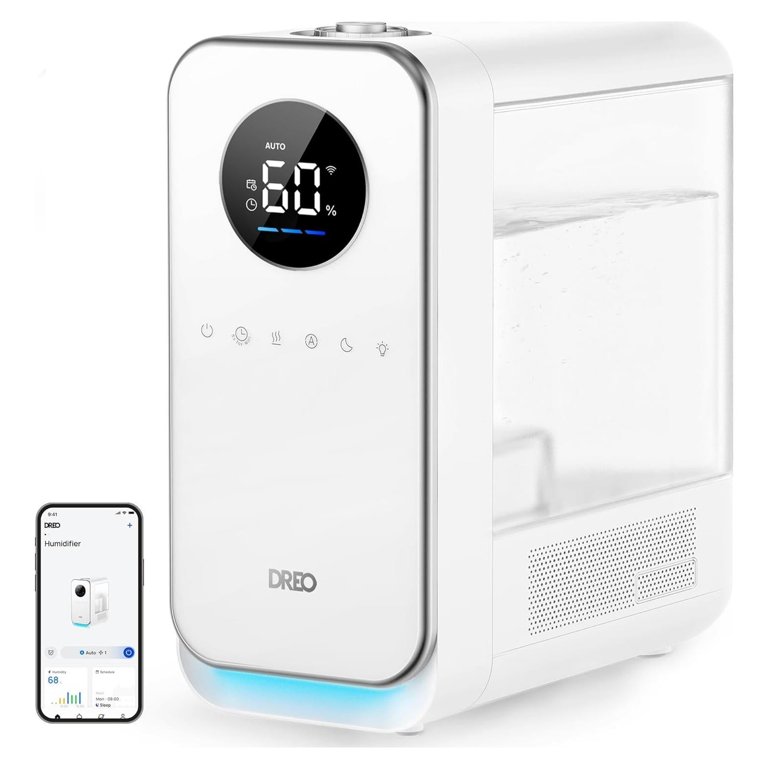 Humidificador Dreo 5L Inteligente Ultrasonido Blanco