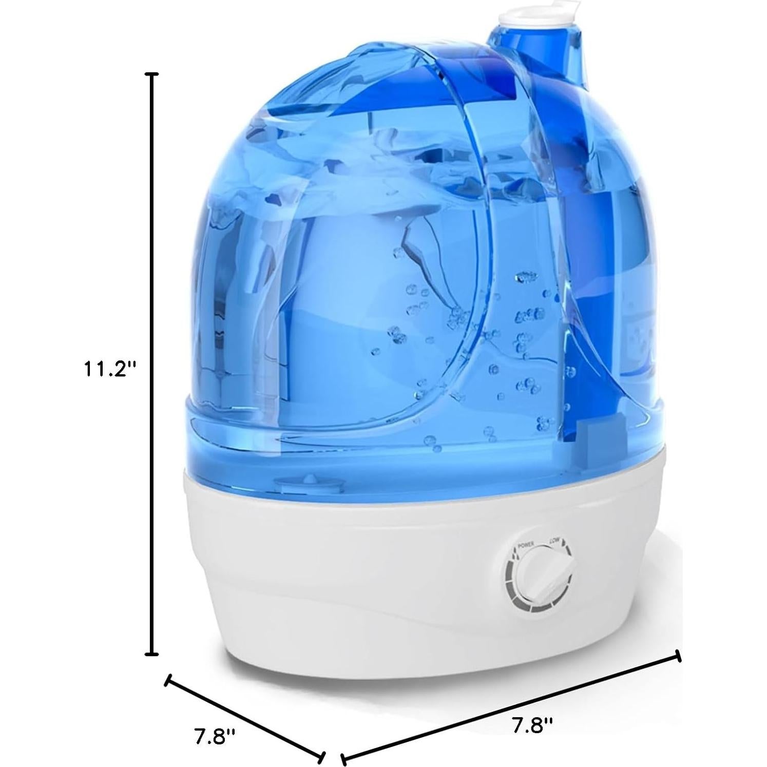 Humidificador ultrasónico AZEUS 2.8L con apagado automático