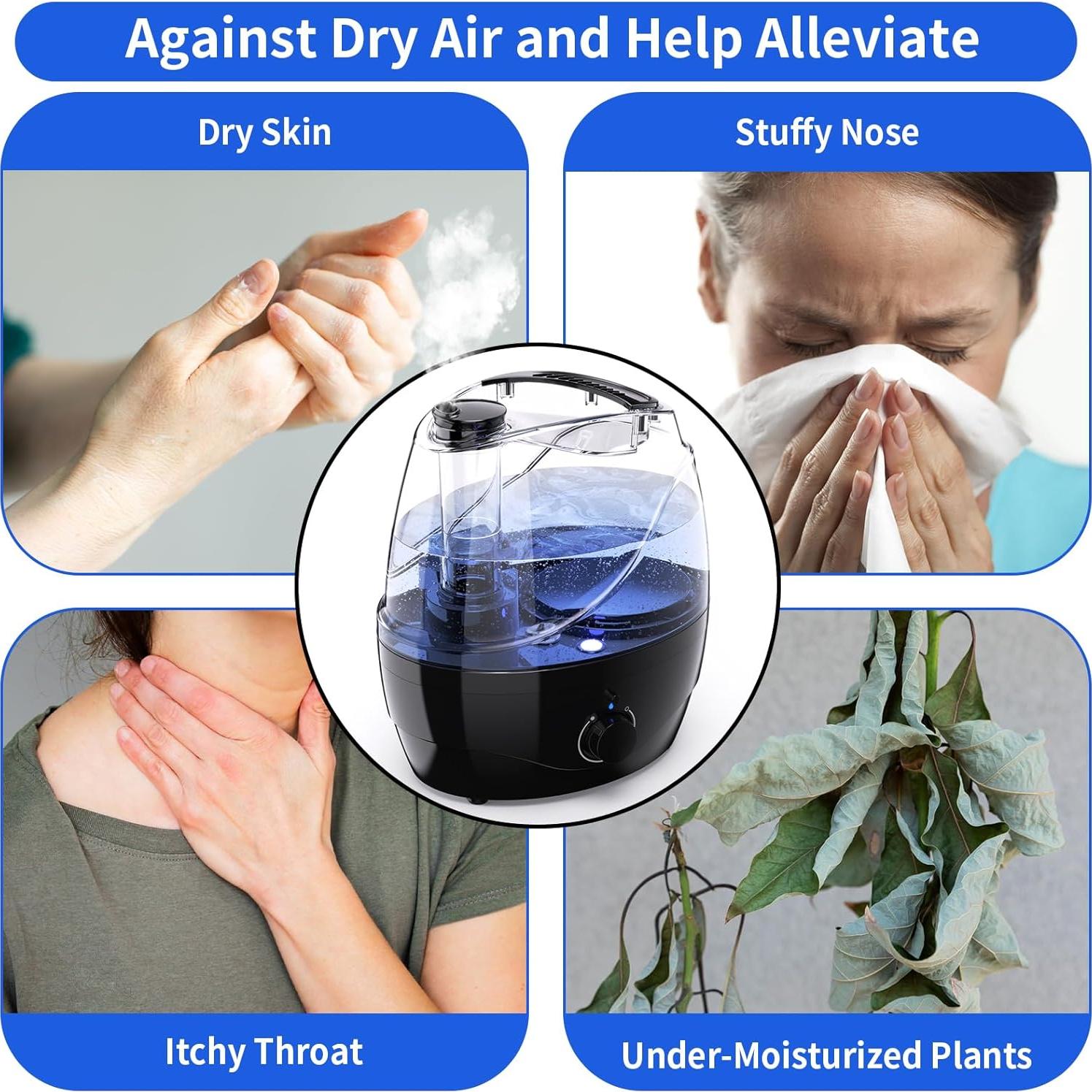 Humidificador de aire Hocyhaoder 2.2L ultrasonido negro