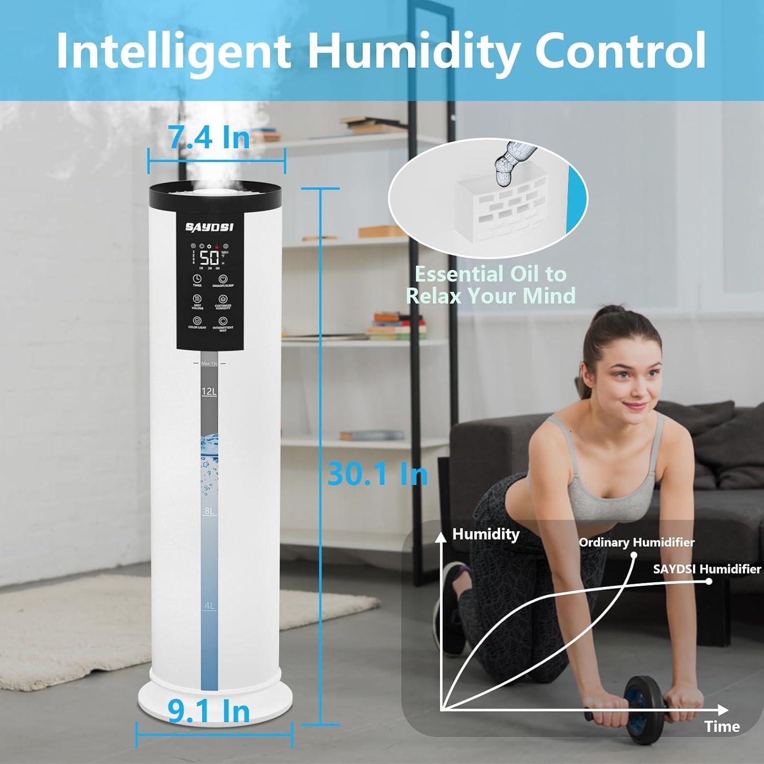 Humidificador Inteligente SAYDSI 13L para Hogar y Oficina