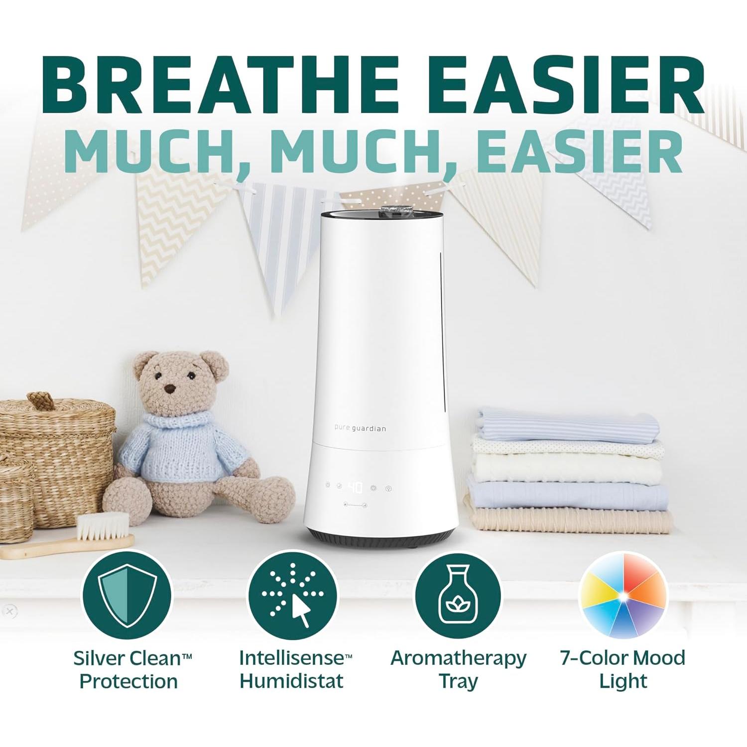 Humidificador Ultrasonico PureGuardian H997W 6,06L Blanco