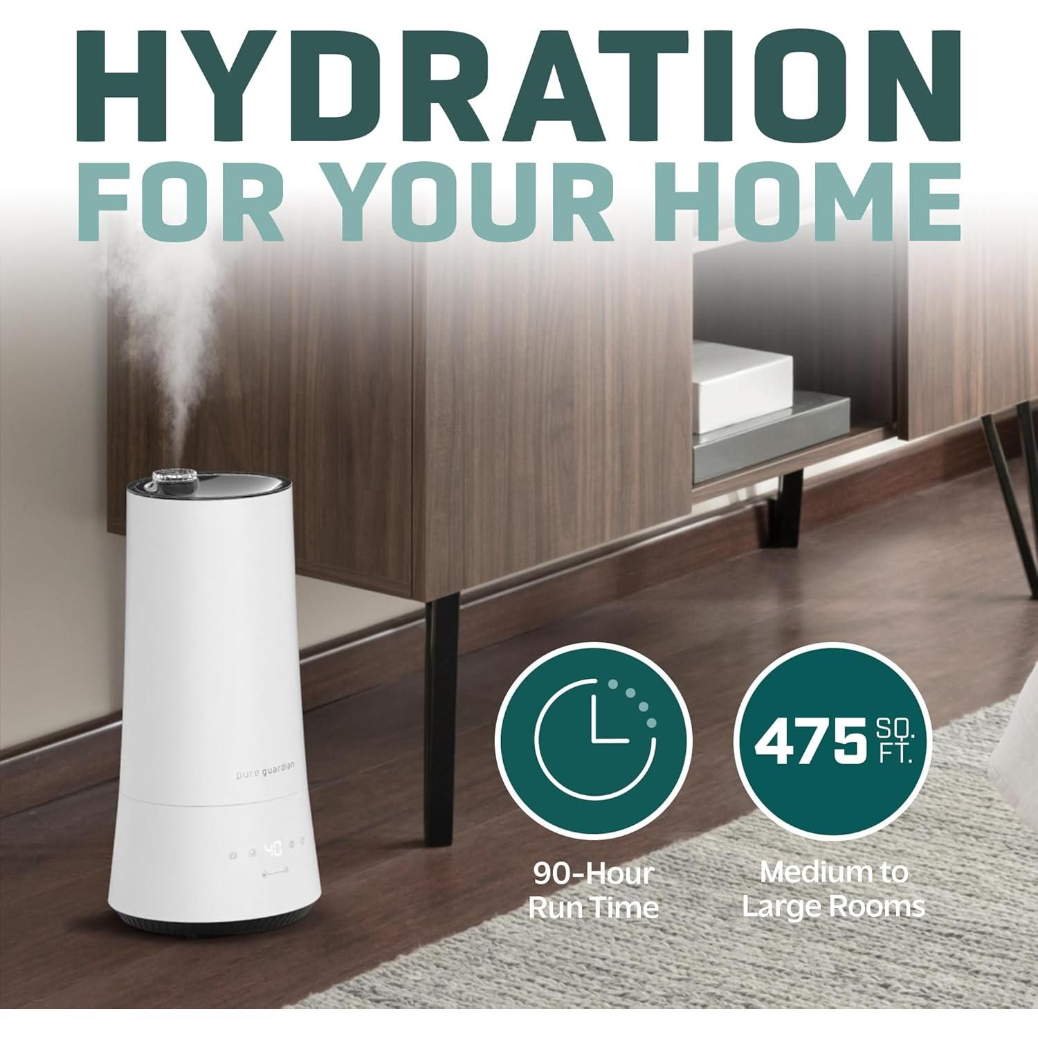 Humidificador Ultrasonico PureGuardian H997W 6,06L Blanco