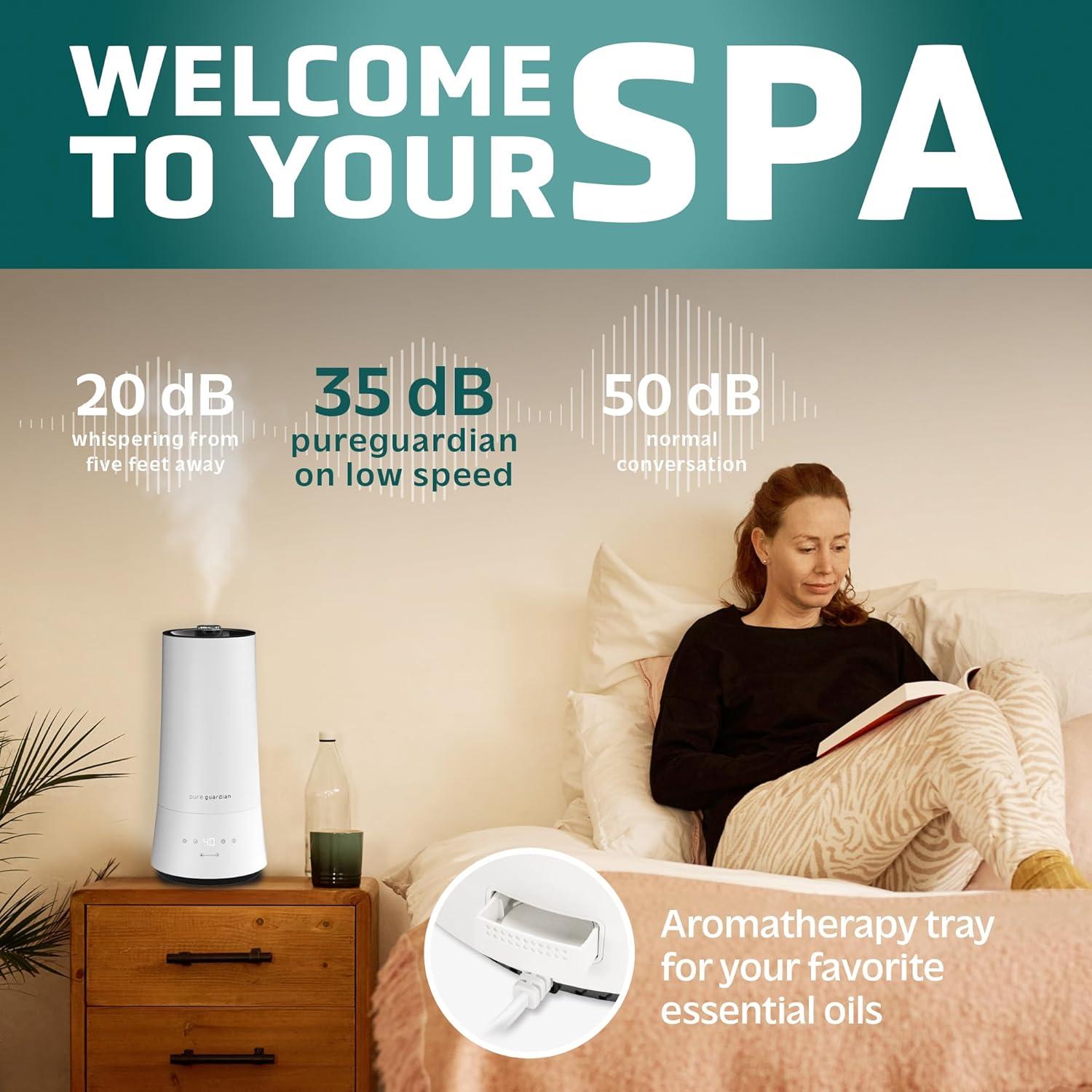 Humidificador Ultrasonico PureGuardian H997W 6,06L Blanco