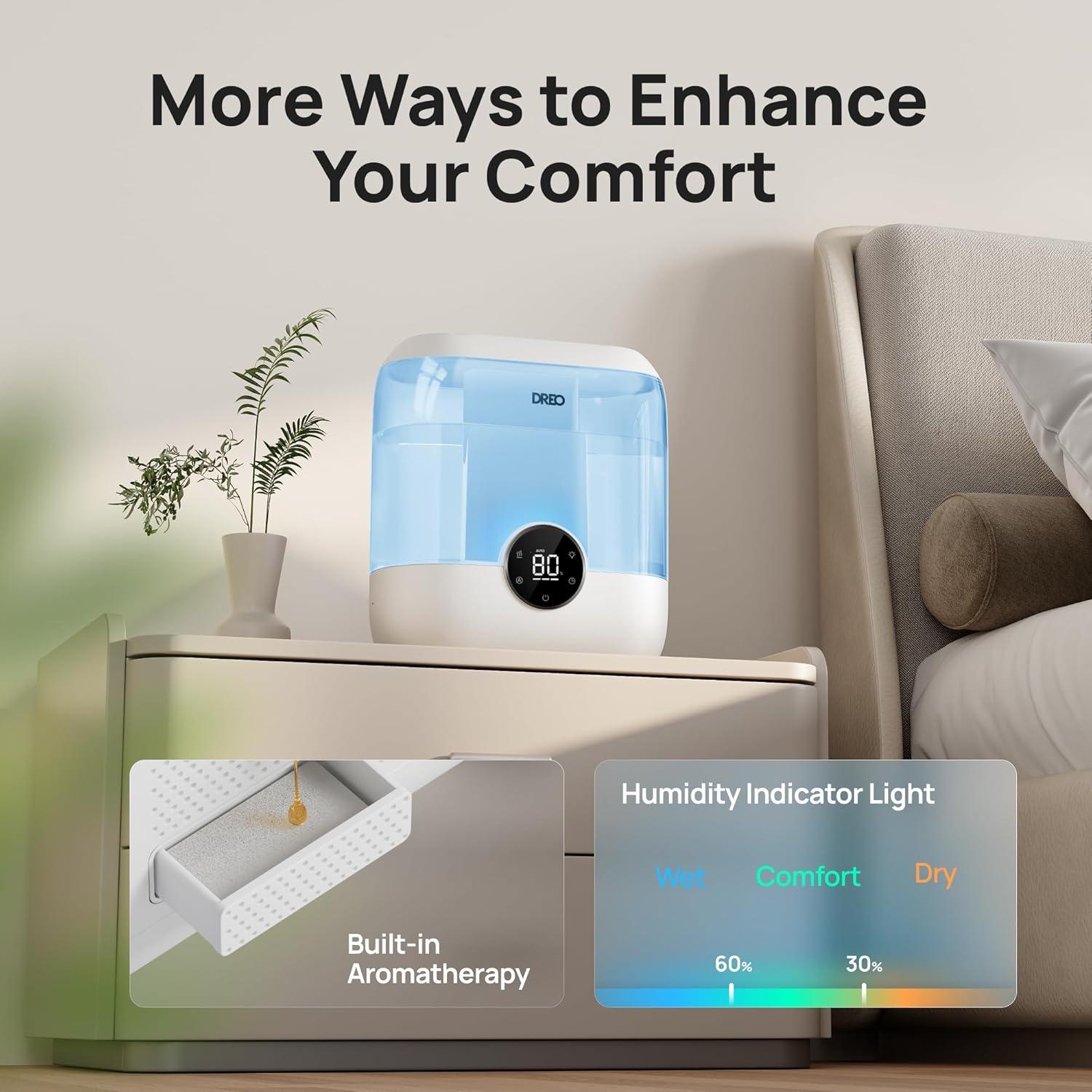 Humidificador Dreo HM524 6L Ultrasónico Azul para Habitaciones