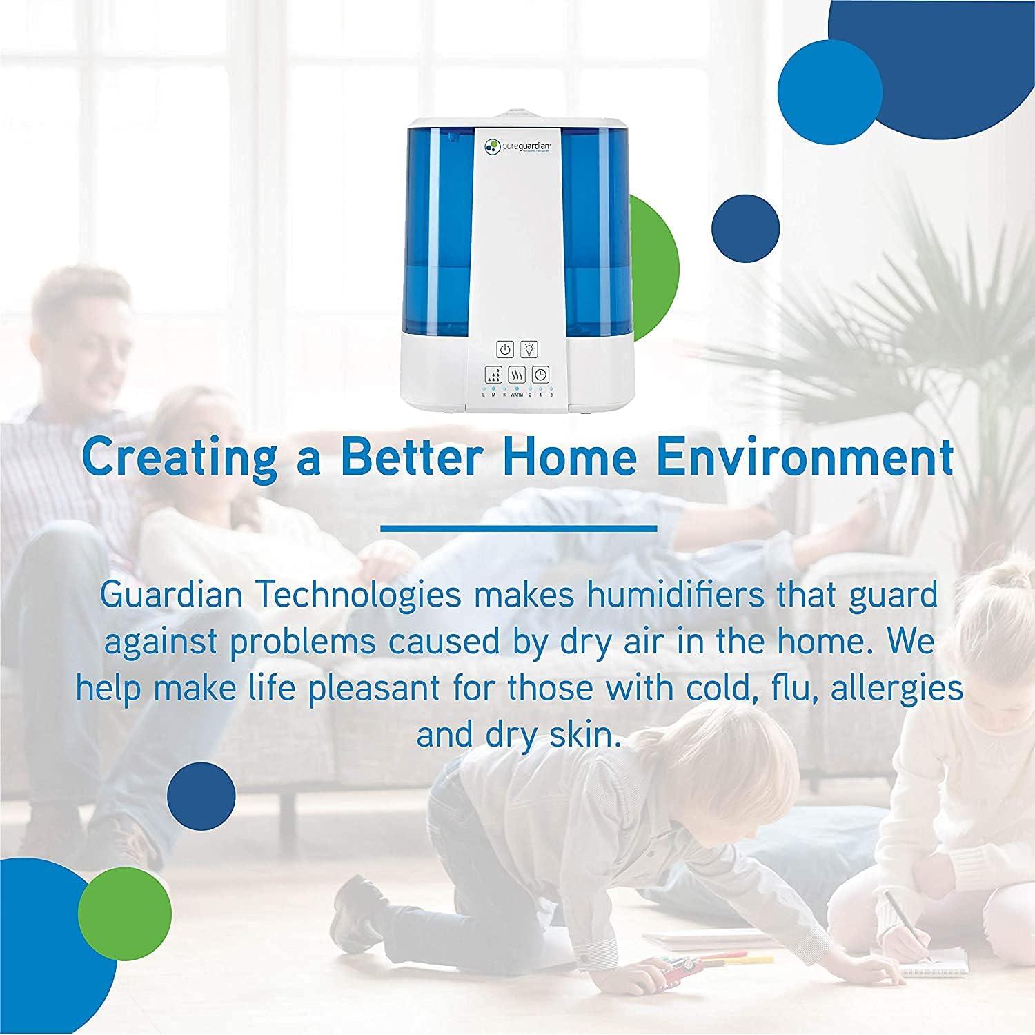 Humidificador ultrasonico PureGuardian H5225WCA 2 galones 100h