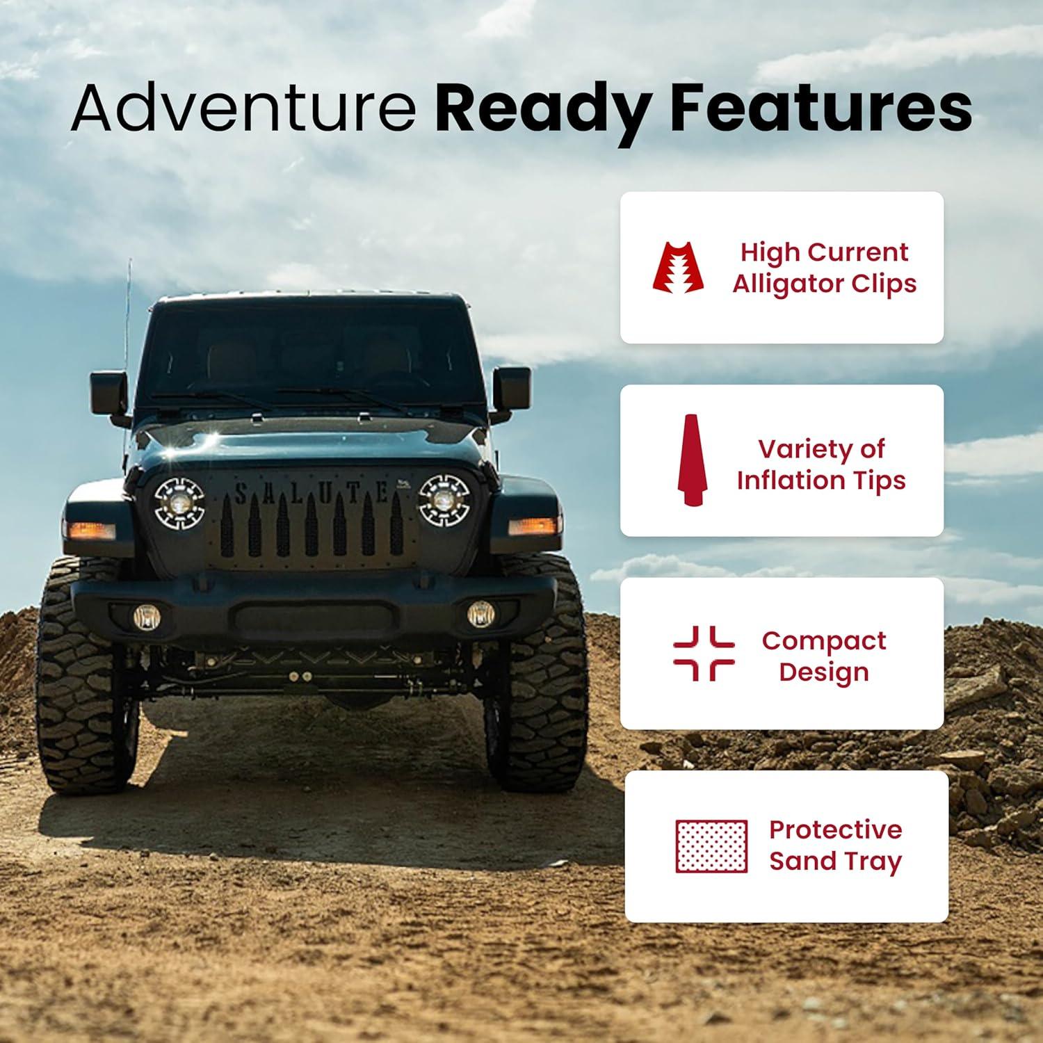 Compresor de Aire Portátil VIAIR 300P 12V para Neumáticos SUV