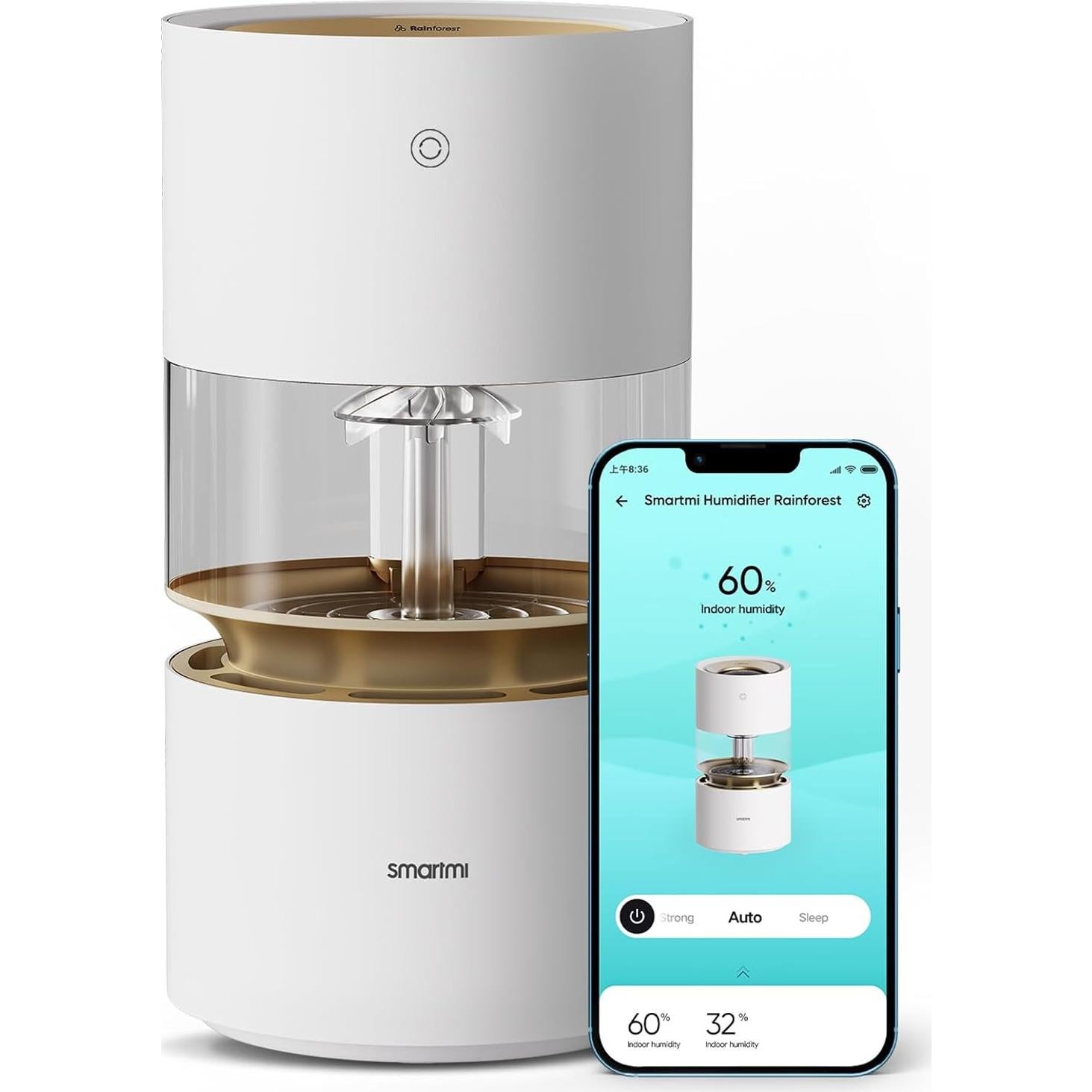 Humidificador Evaporativo Smartmi Selva 3L para Dormitorio