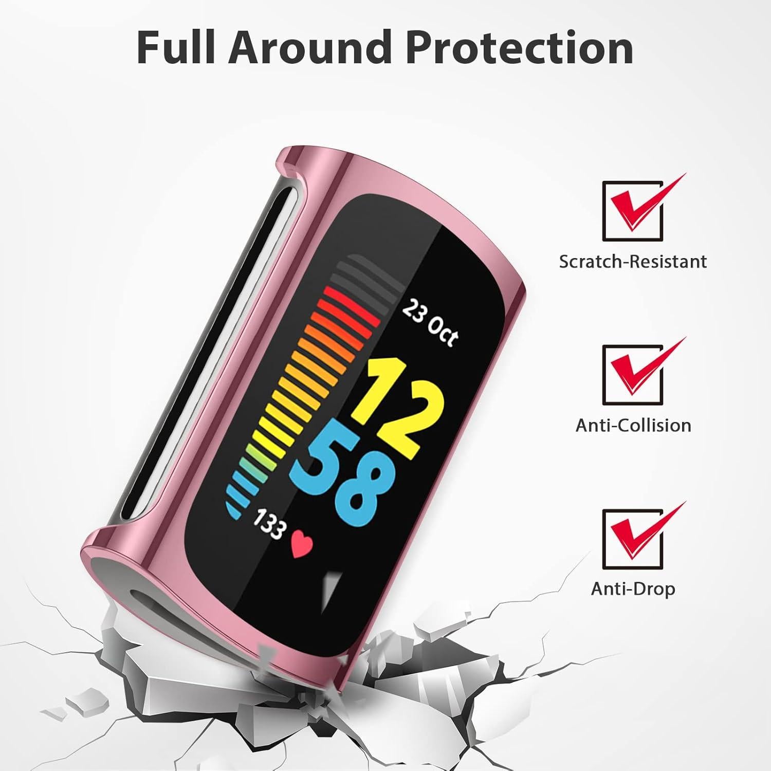 Protector de Pantalla Meliya para Fitbit Charge 6/5 TPU