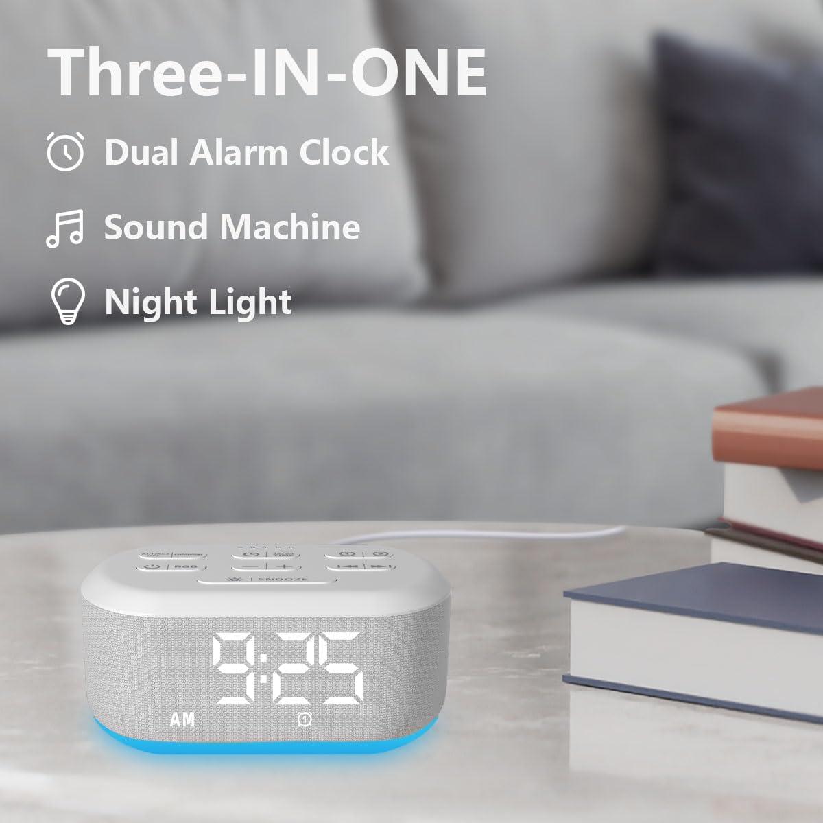 Reloj Despertador Digital LazyNight 3 en 1 con Luz Nocturna