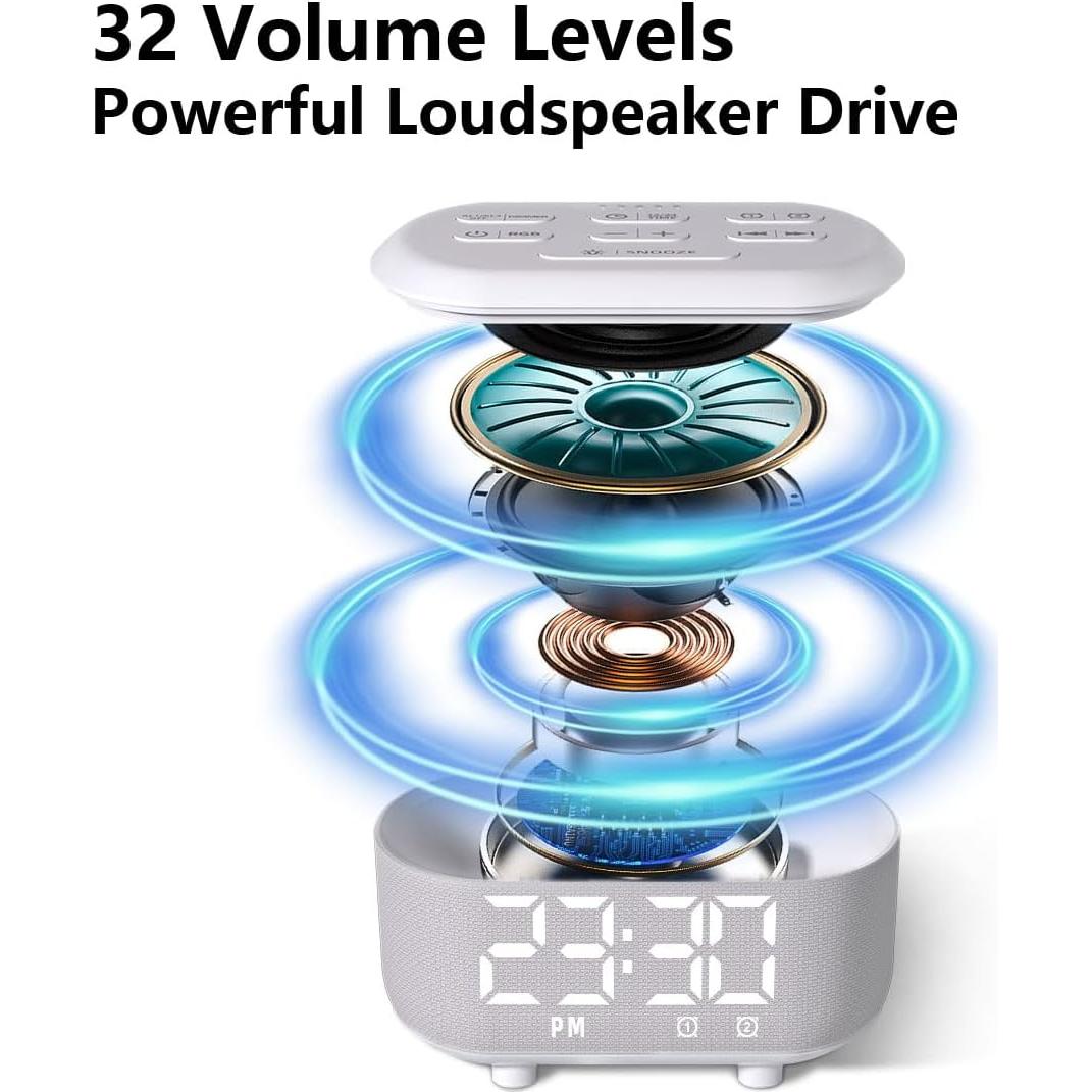 Reloj Despertador Digital LazyNight 3 en 1 con Luz Nocturna