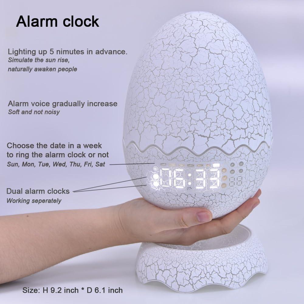 Reloj Despertador Dinosaurio Multifuncional ZQY002 Luz Nocturna