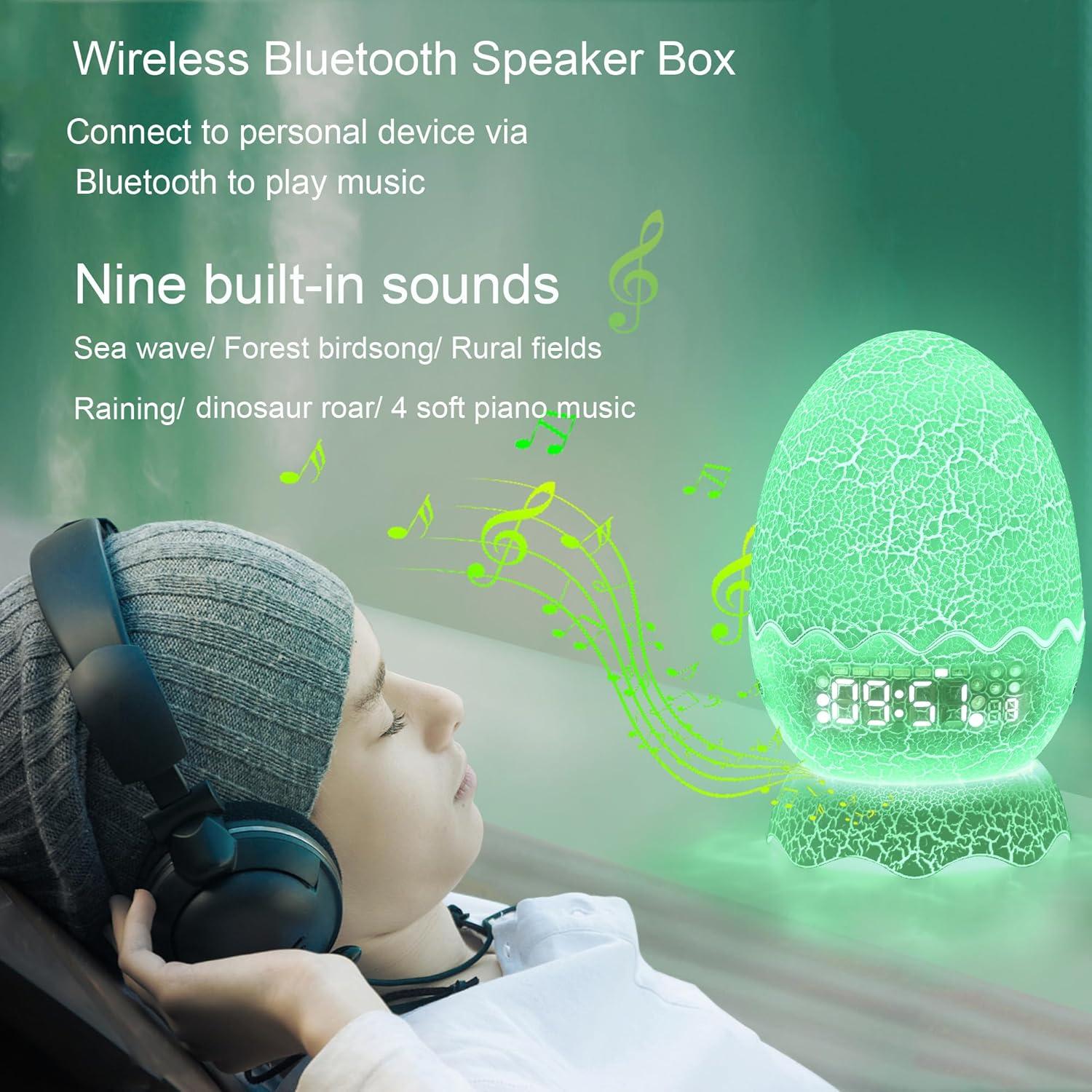 Reloj Despertador Dinosaurio Multifuncional ZQY002 Luz Nocturna