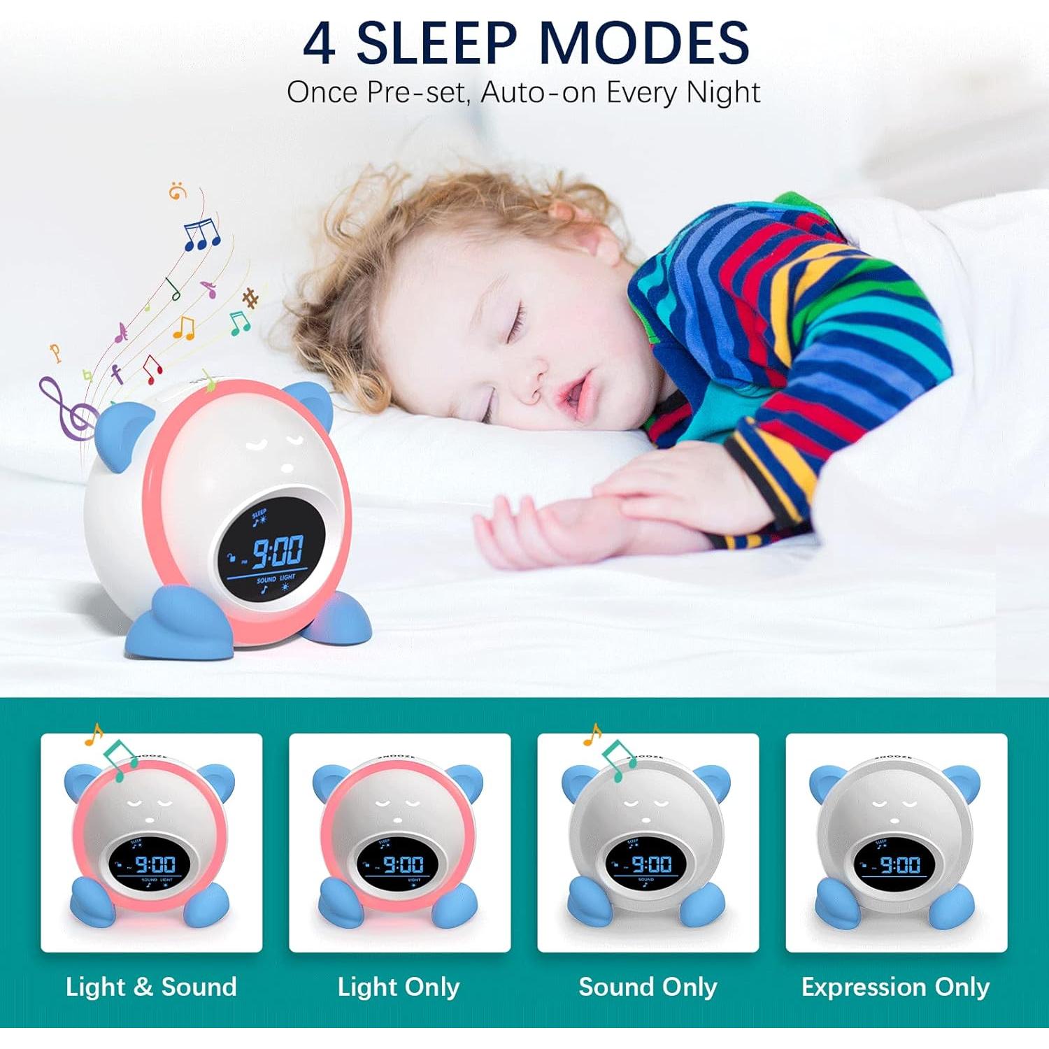 Reloj Despertador Infantil Windflyer Azul con Luz y Sonido