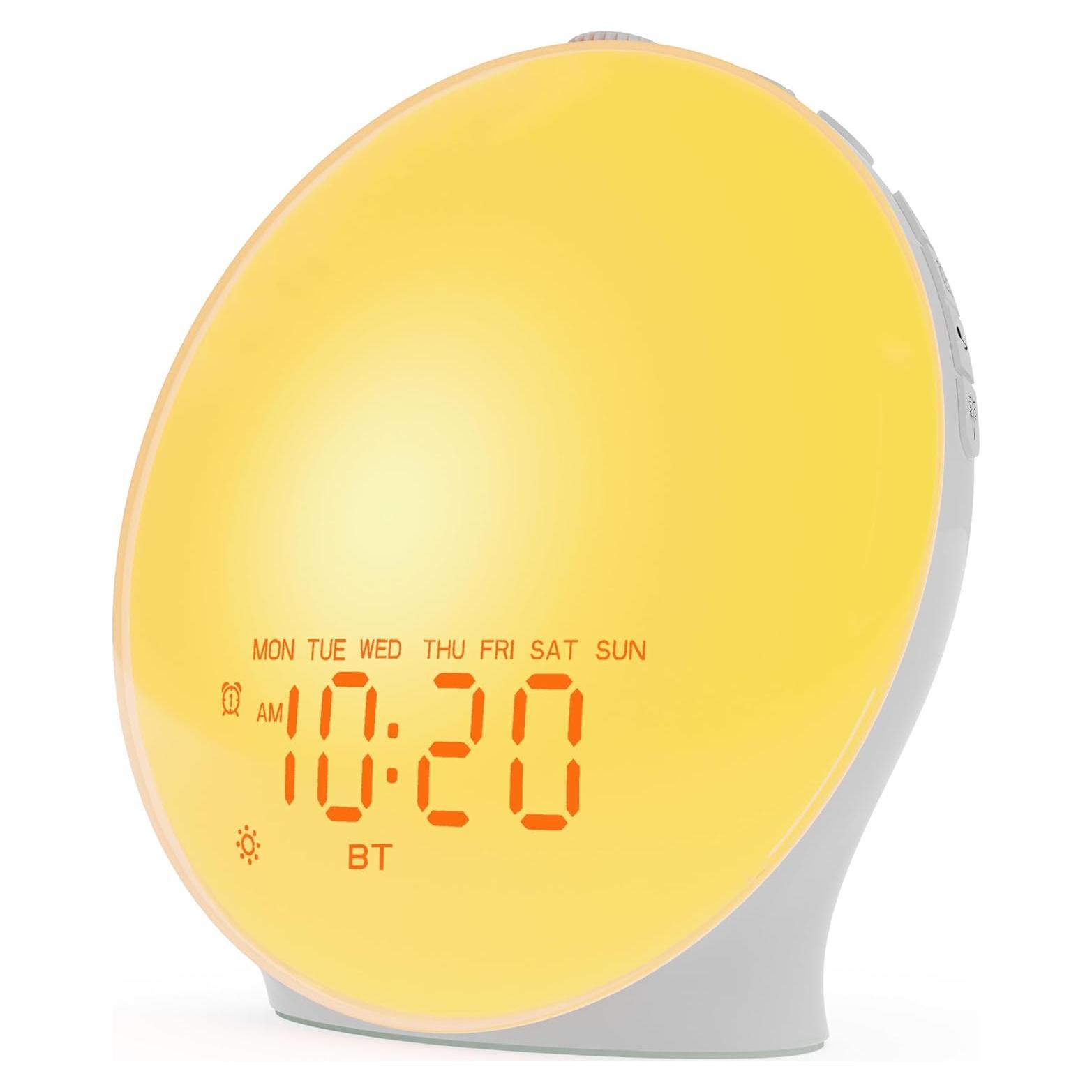 Reloj Despertador JALL K6 con Ruido Blanco y Luz de Amanecer