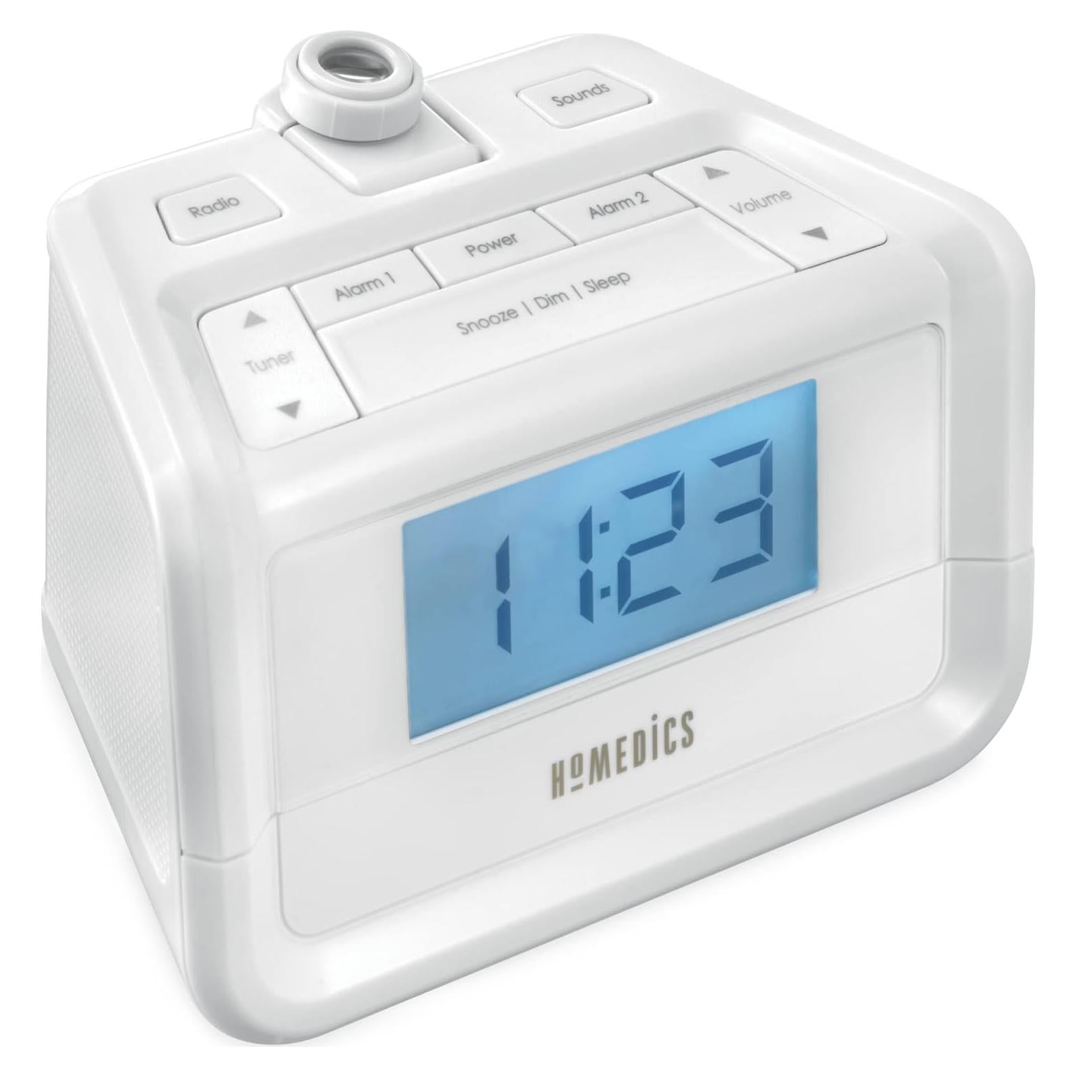 Reloj Despertador Digital FM HoMedics SS-4520 con Proyector