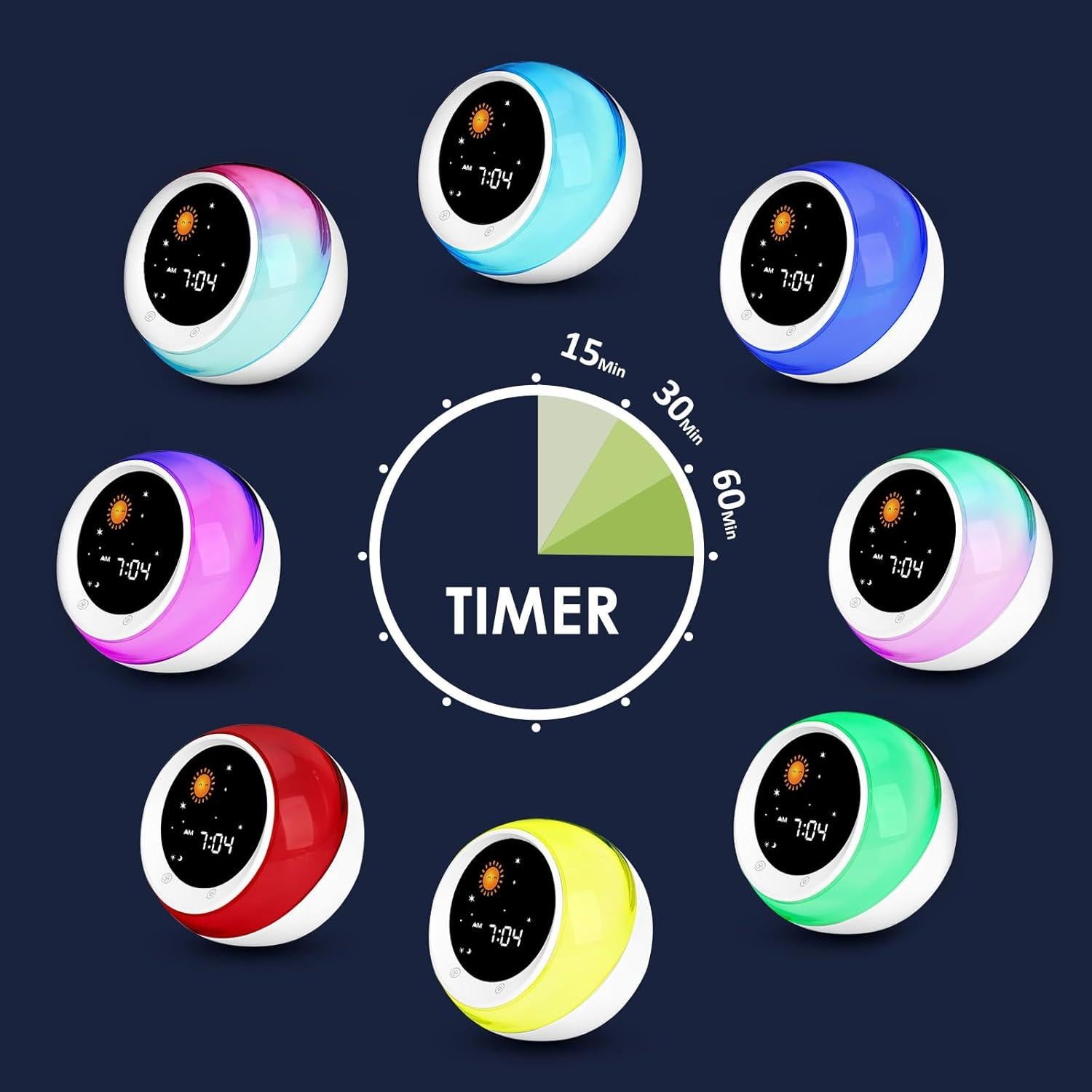 Reloj Despertador I·CODE s01 para Niños Luz y Sonido