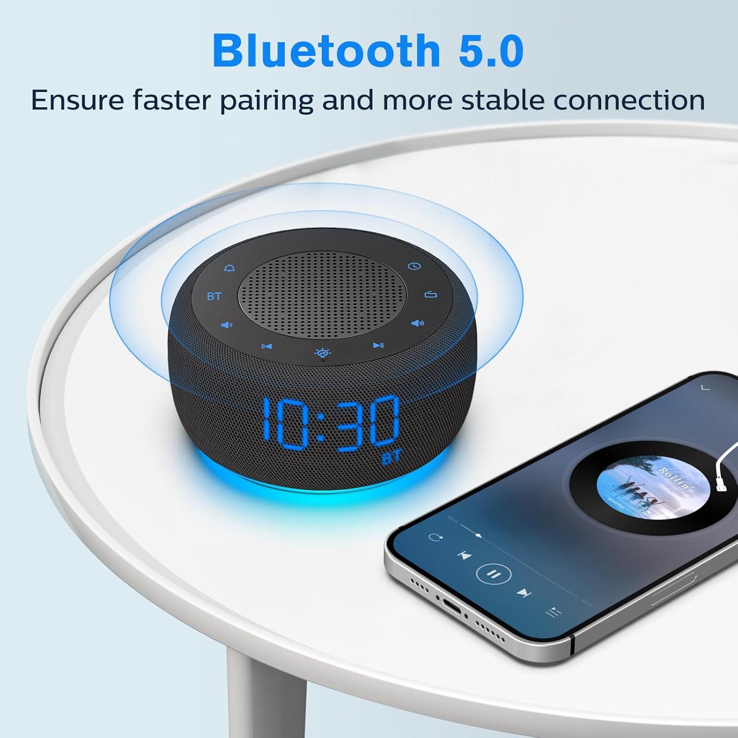 Reloj Despertador Bluetooth BUFFBEE RS11 con Radio FM